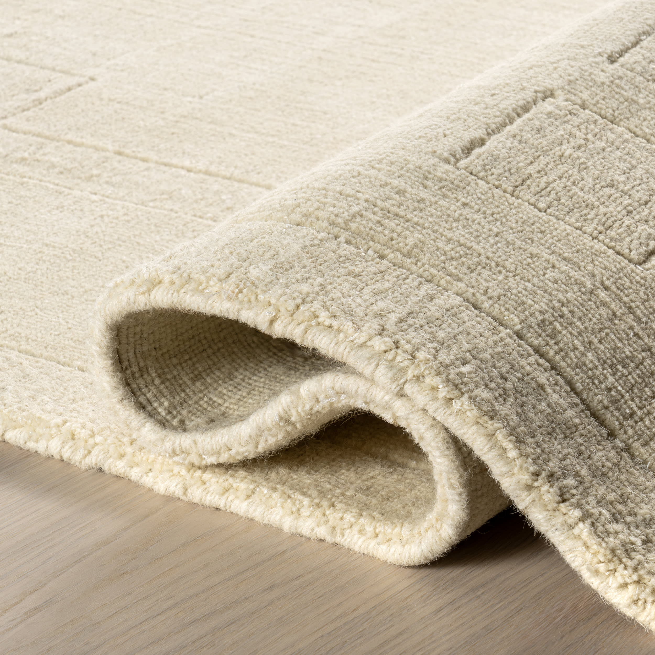 Rune Bordered Wool-Blend Rug | Cream - Image 8