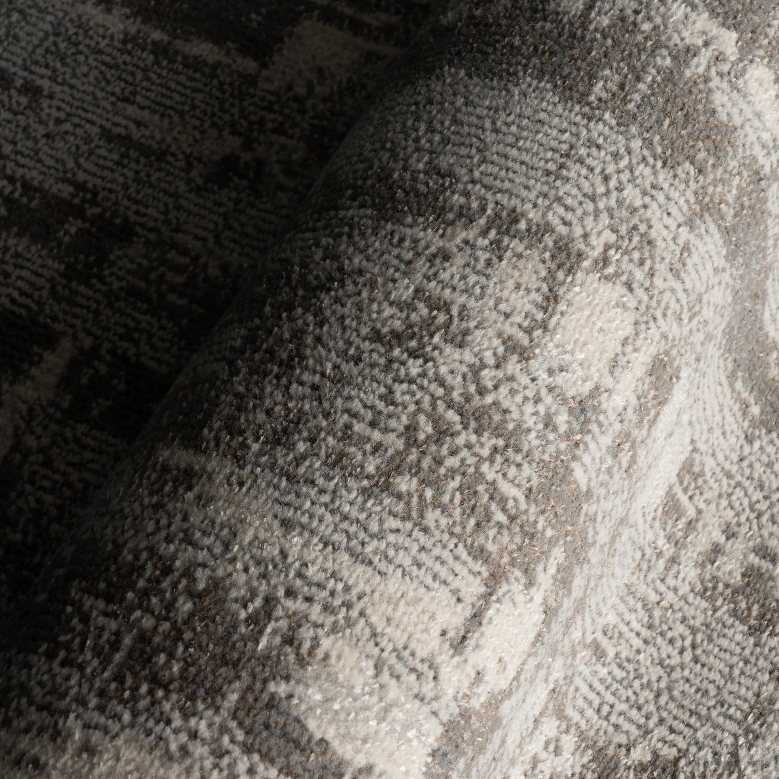 Runic Rustic Abstract Washable Rug | Grey - Image 3
