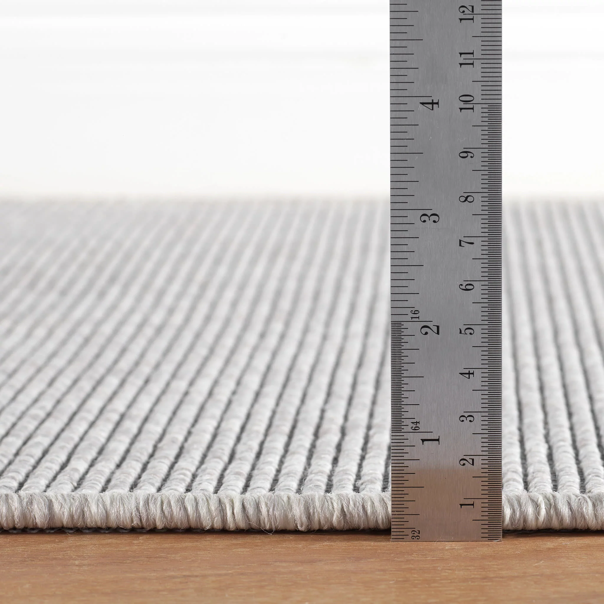 Russell Woven Indoor/Outdoor Custom Rug | Platinum - Image 3