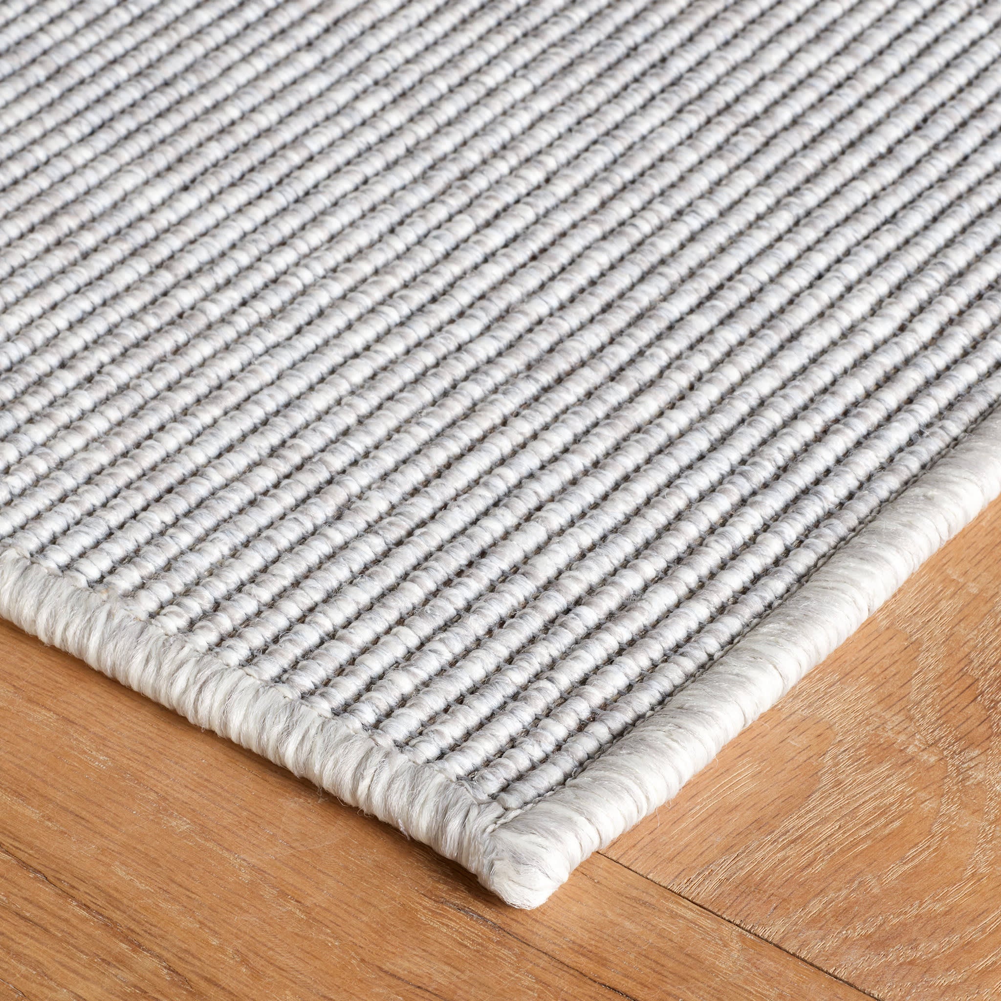 Russell Woven Indoor/Outdoor Custom Rug | Platinum - Image 4