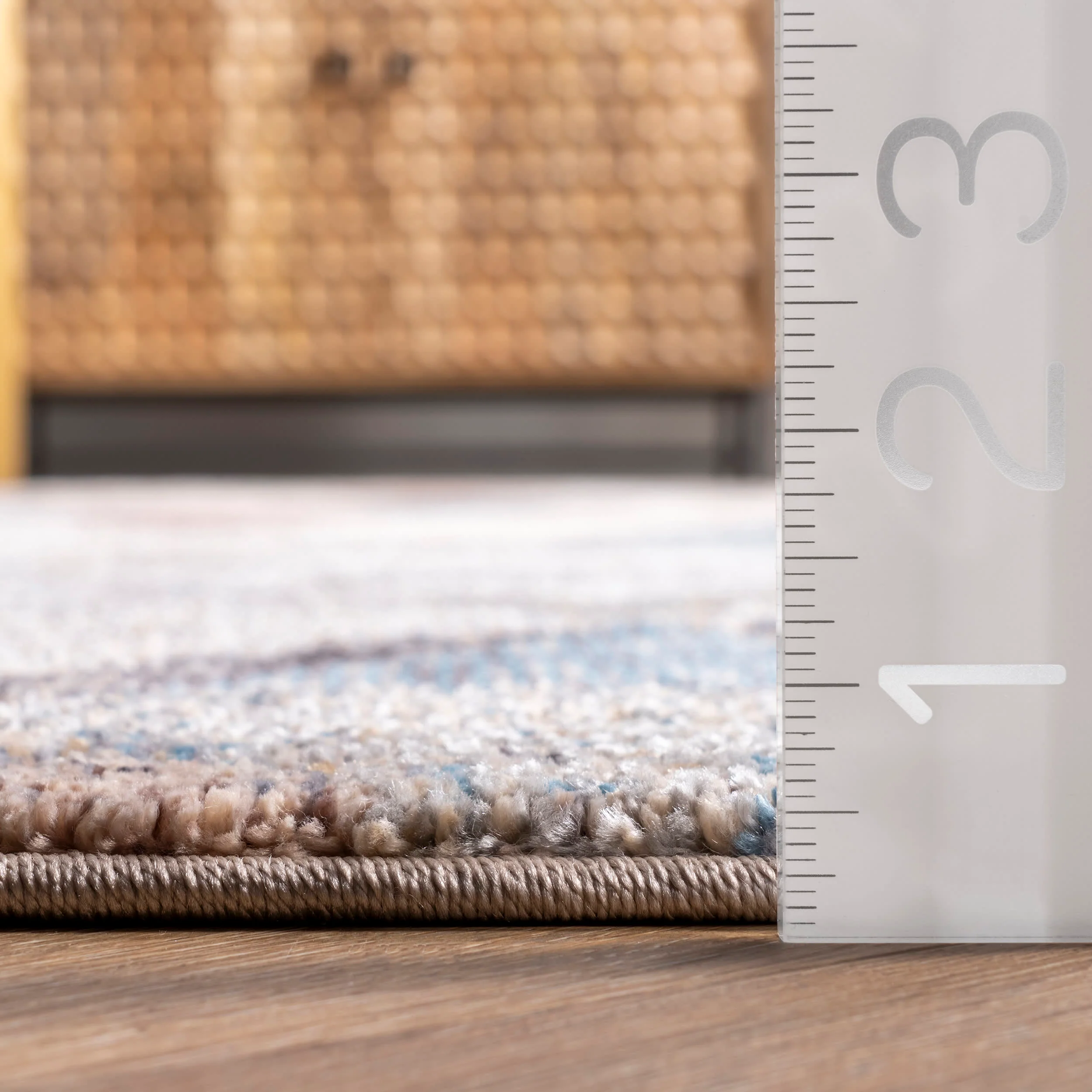 Rustic Trellis Rug | Blue - Image 5