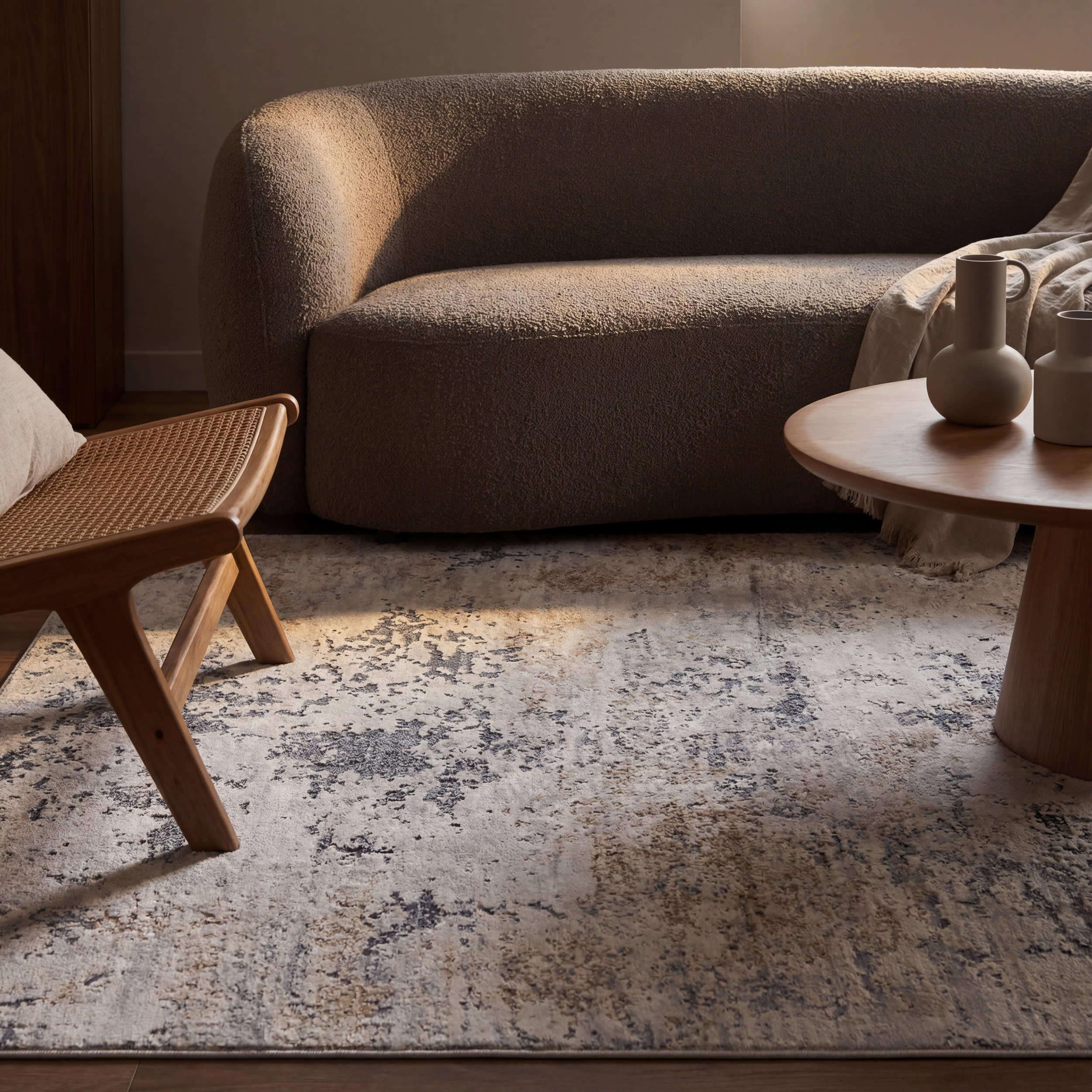 Ruth Splatter Spill Proof Washable Rug | Ivory - Image 5