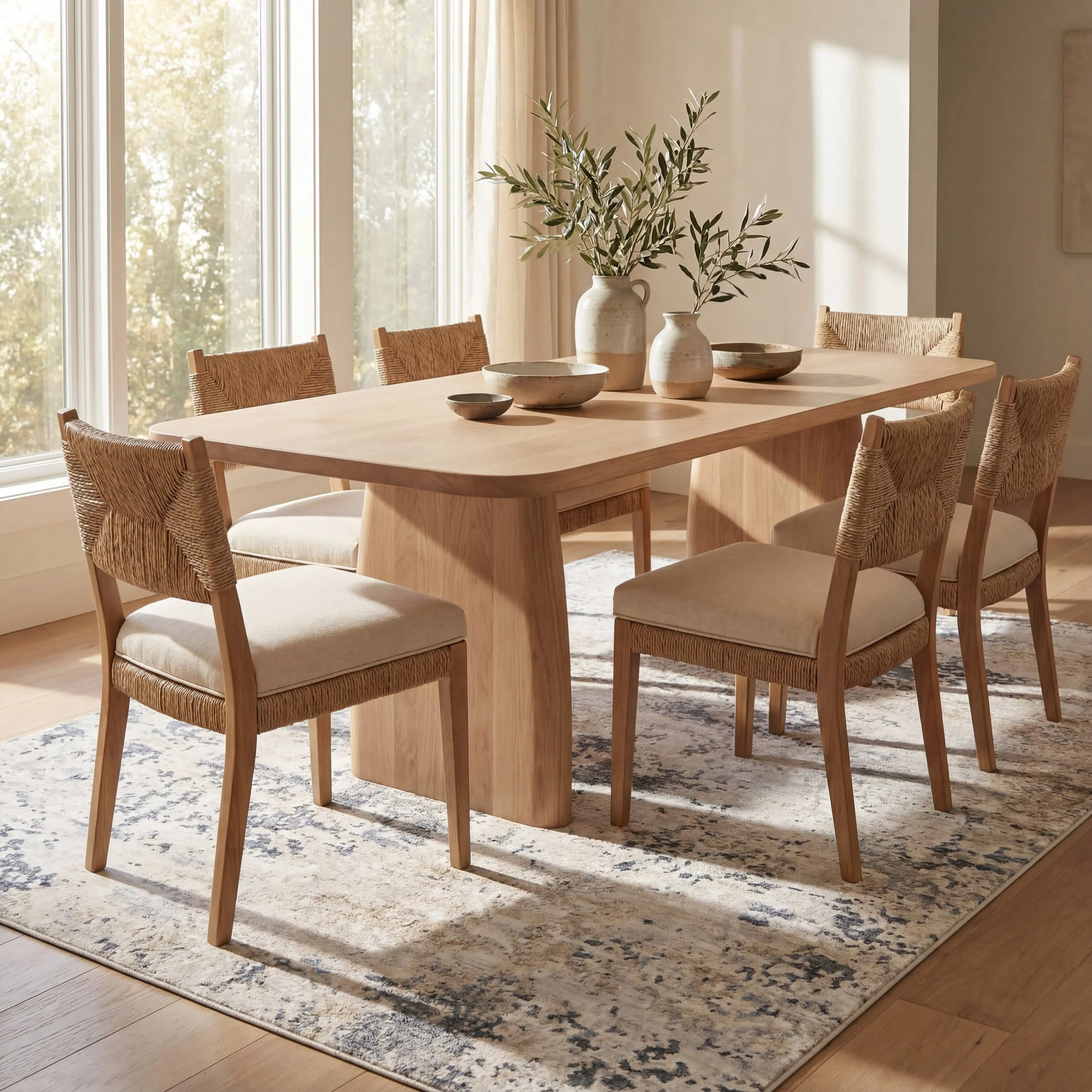Ruth Splatter Spill Proof Washable Rug | Ivory - Image 7