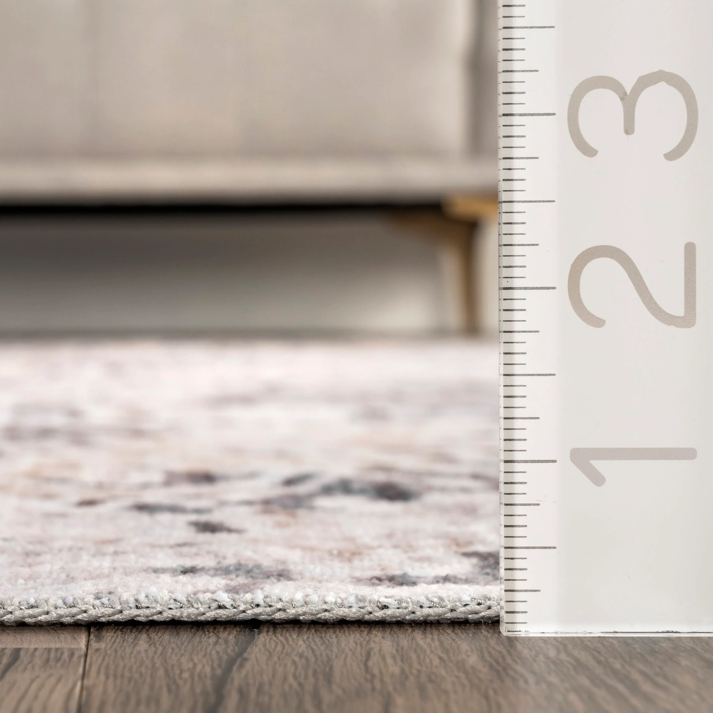 Ruth Washable Splatter Rug | Ivory - Image 5