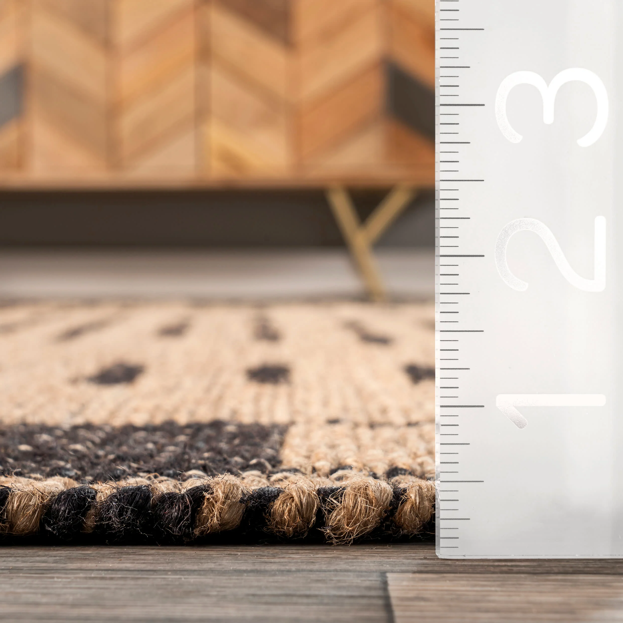 Sabina Jute Geometric Rug | Natural - Image 5