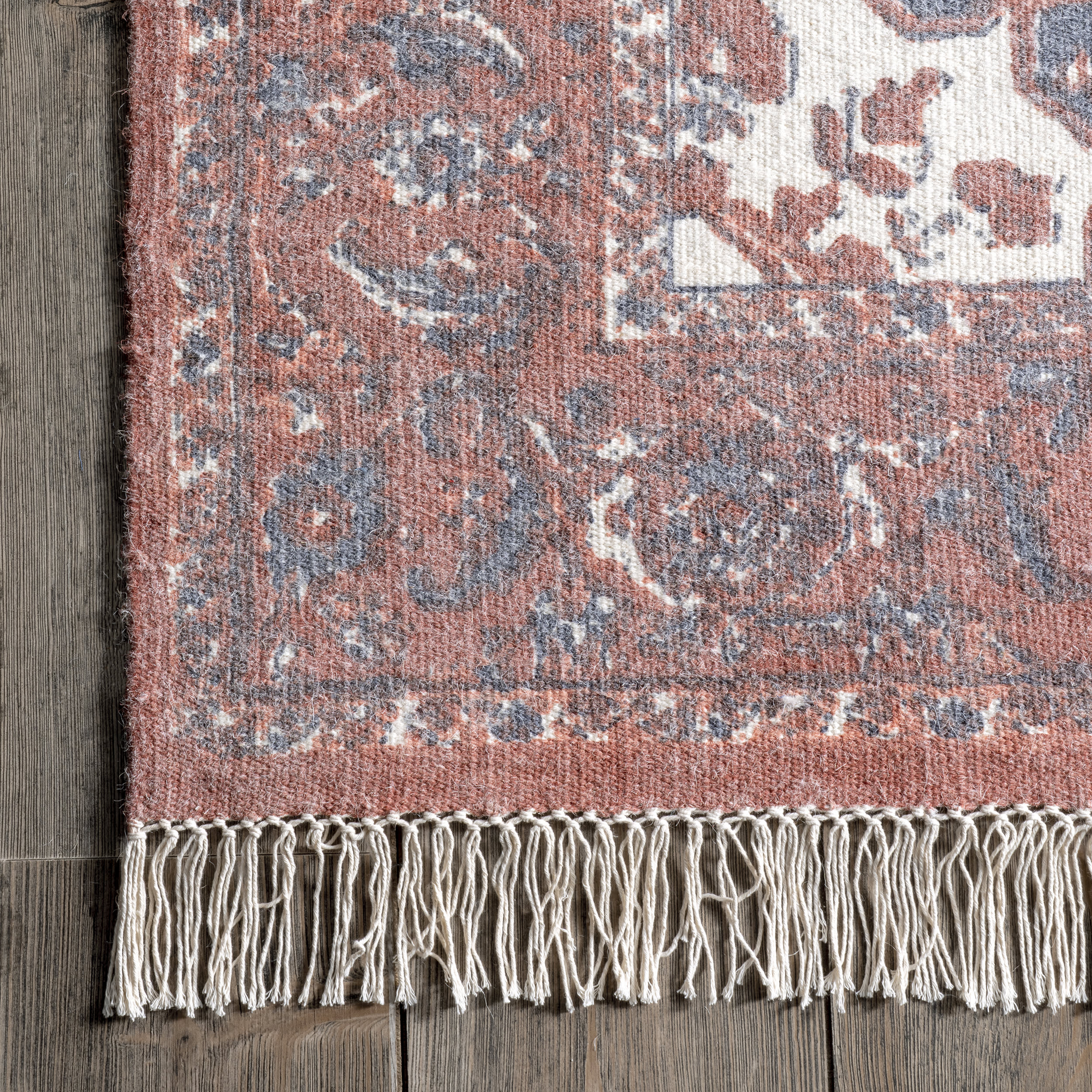 Sabine Fringe Rug | Red - Image 3