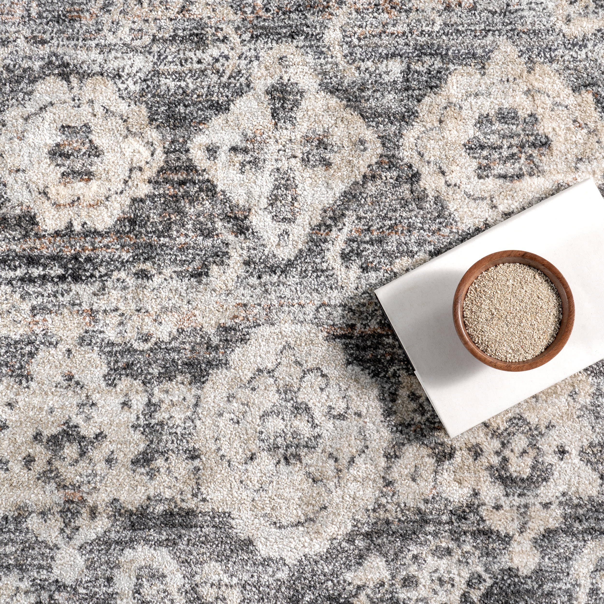 Sabine Medallion Rug | Grey - Image 7