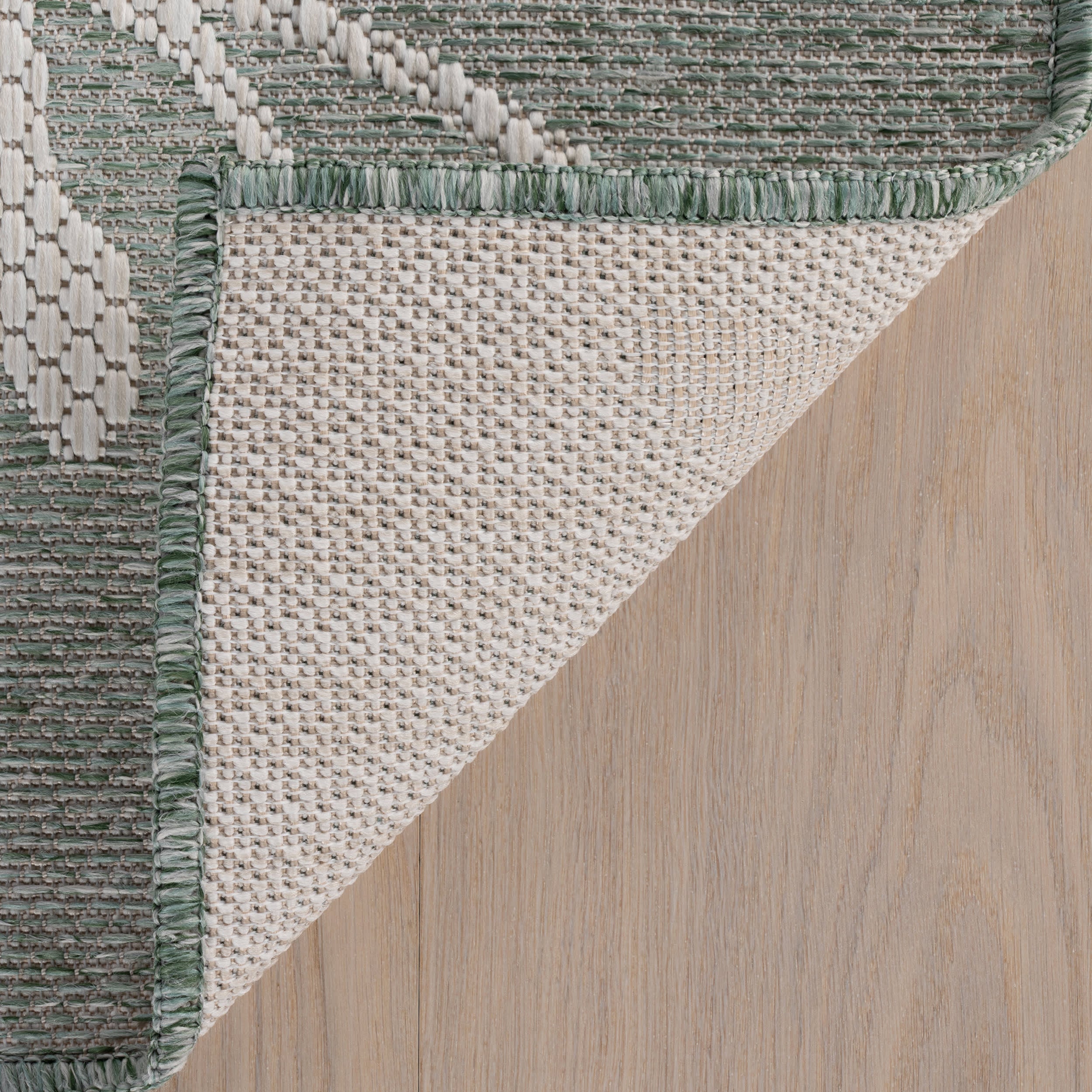 Sablea Modern Floral Indoor/Outdoor Rug | Green - Image 5