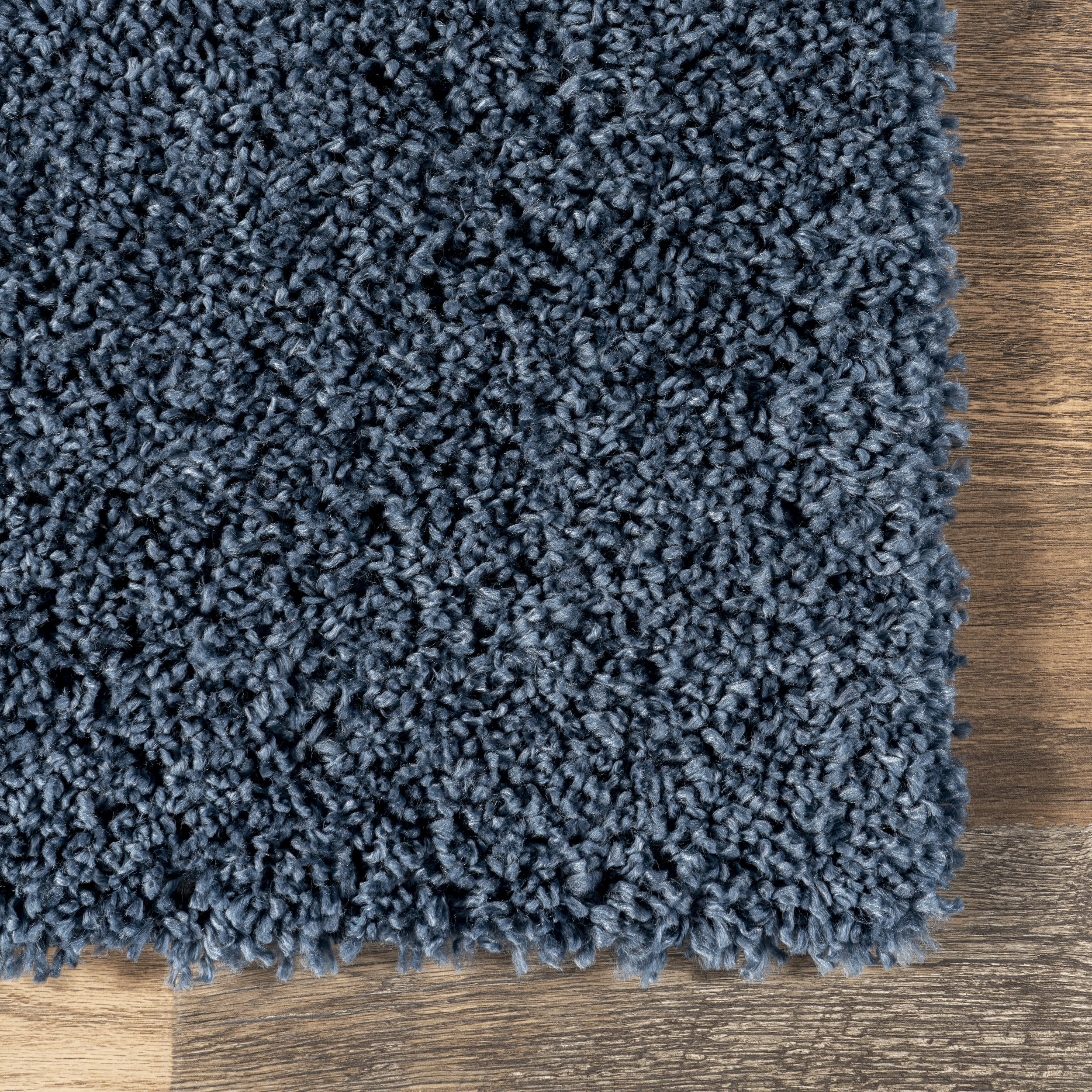 Sade Solid Shag Rug | Blue - Image 3