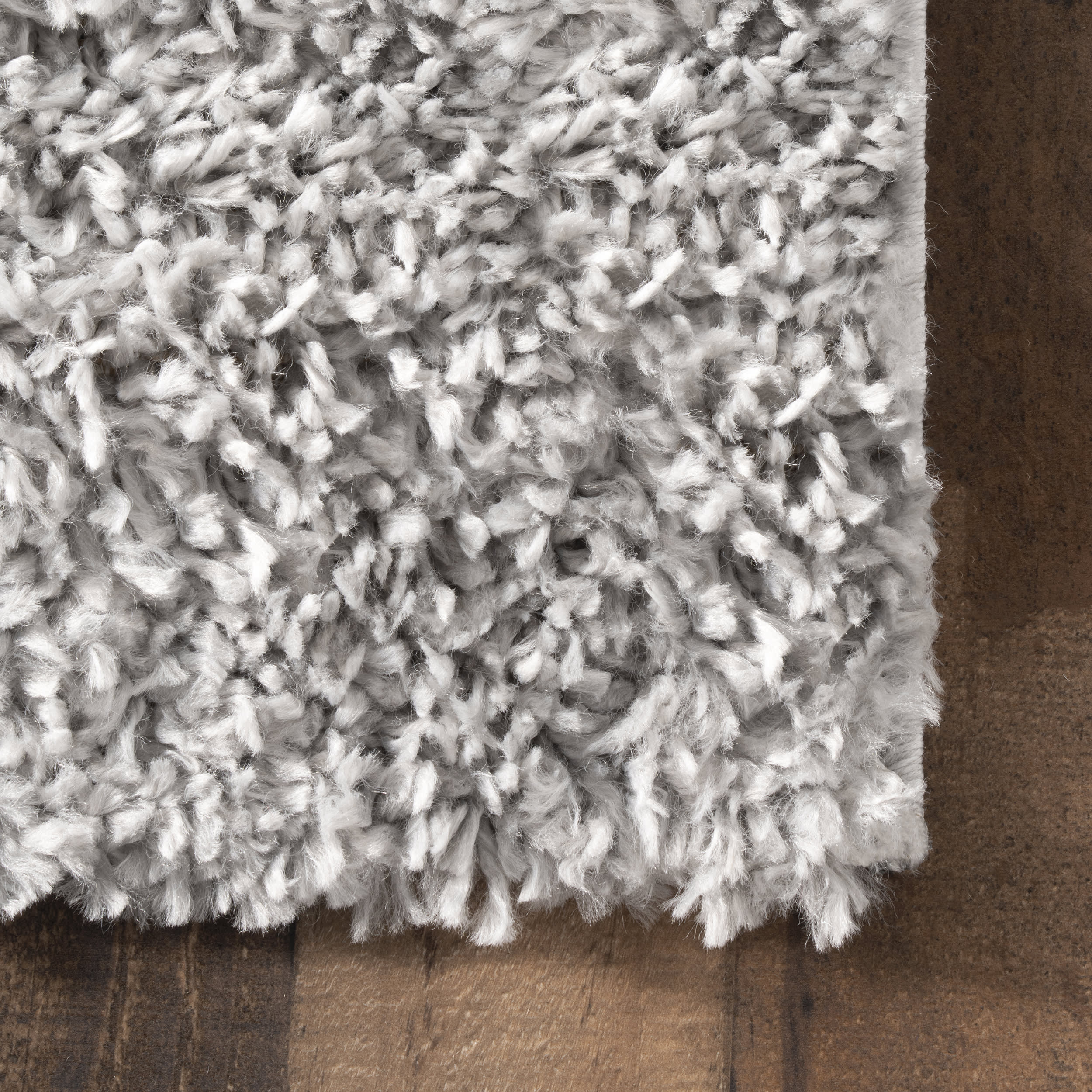 Sade Solid Shag Rug | Grey - Image 3