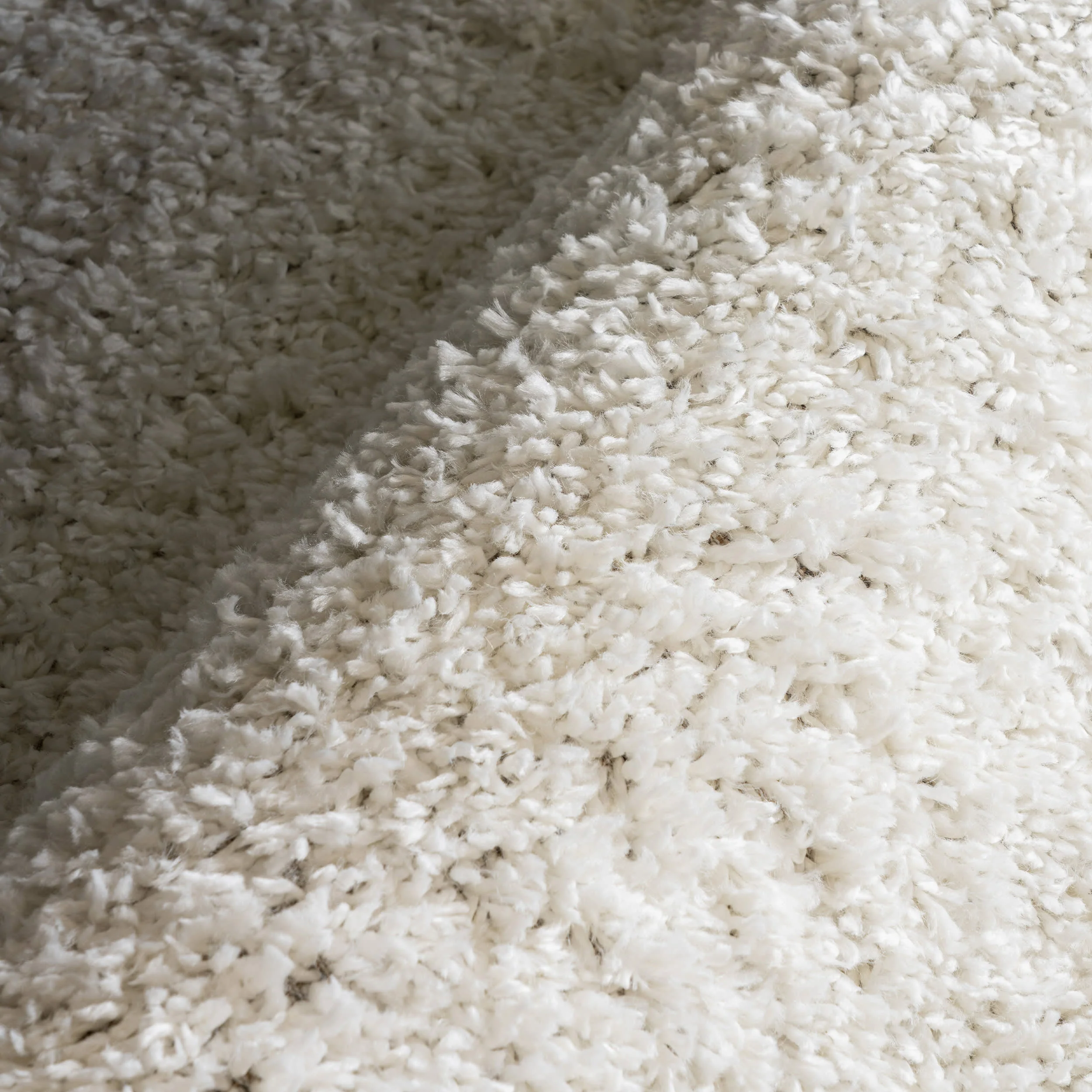 Sade Solid Shag Rug | Ivory - Image 3