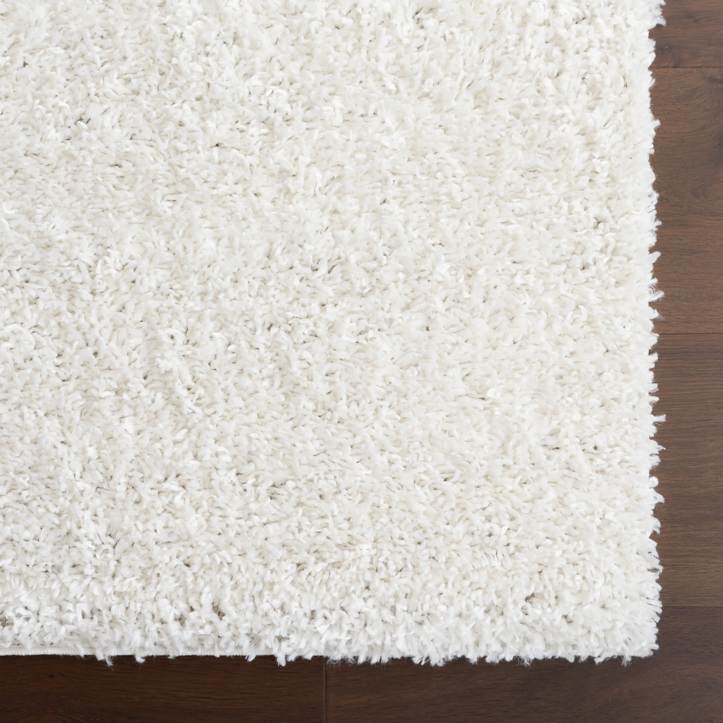 Sade Solid Shag Rug | Ivory - Image 4