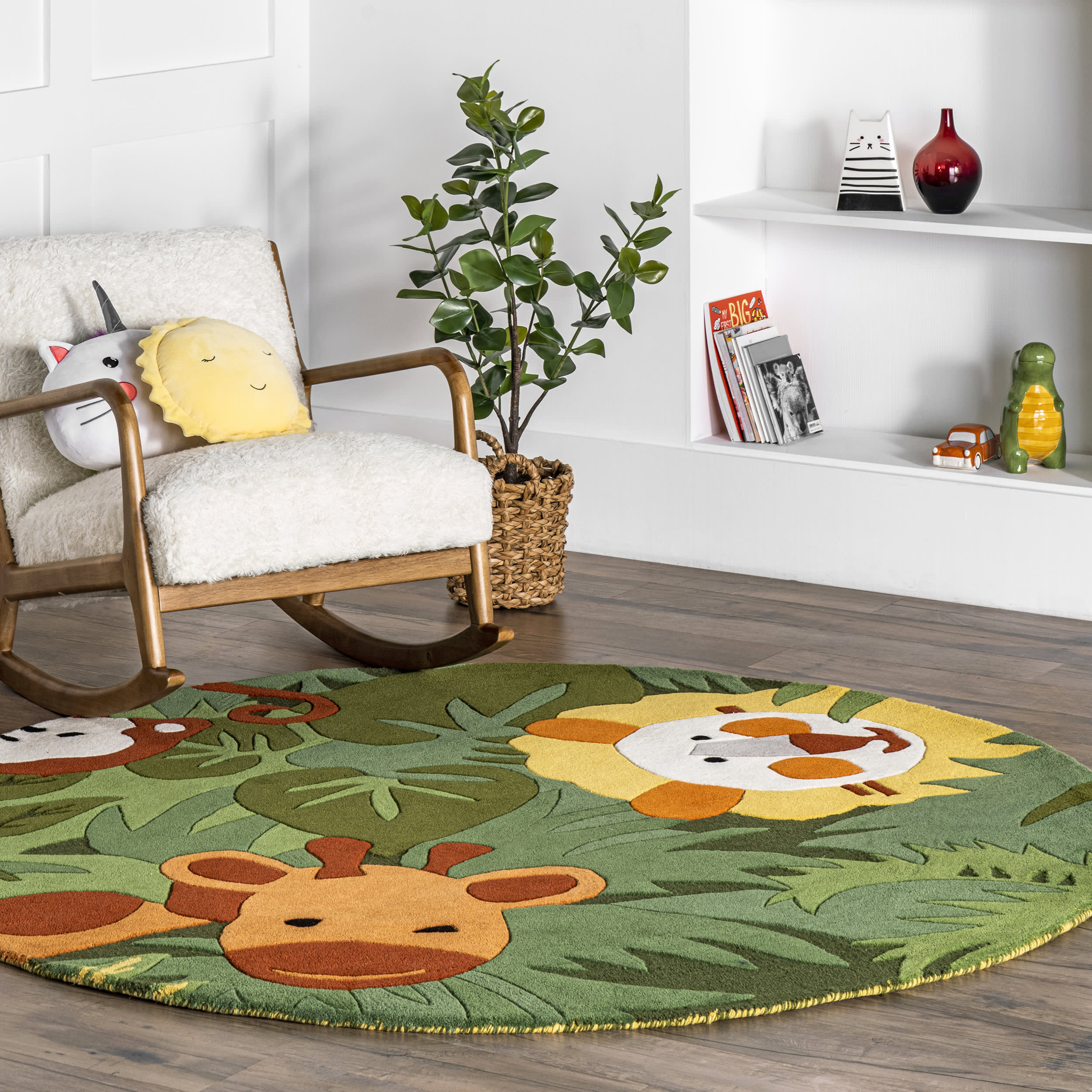 Safari Friends Rug | Green - Image 2