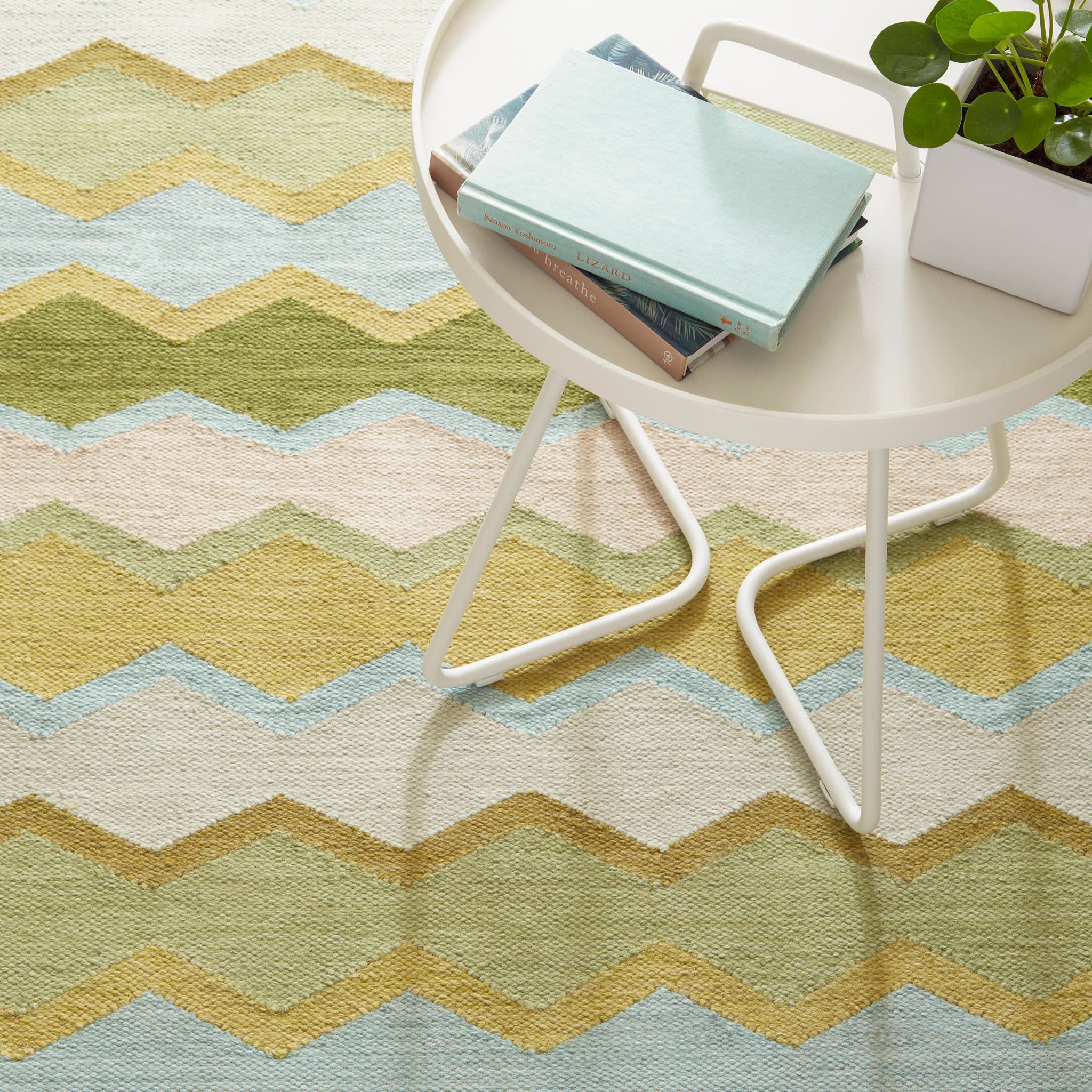 Safety Net Handwoven Indoor/Outdoor Rug | Green - Image 4