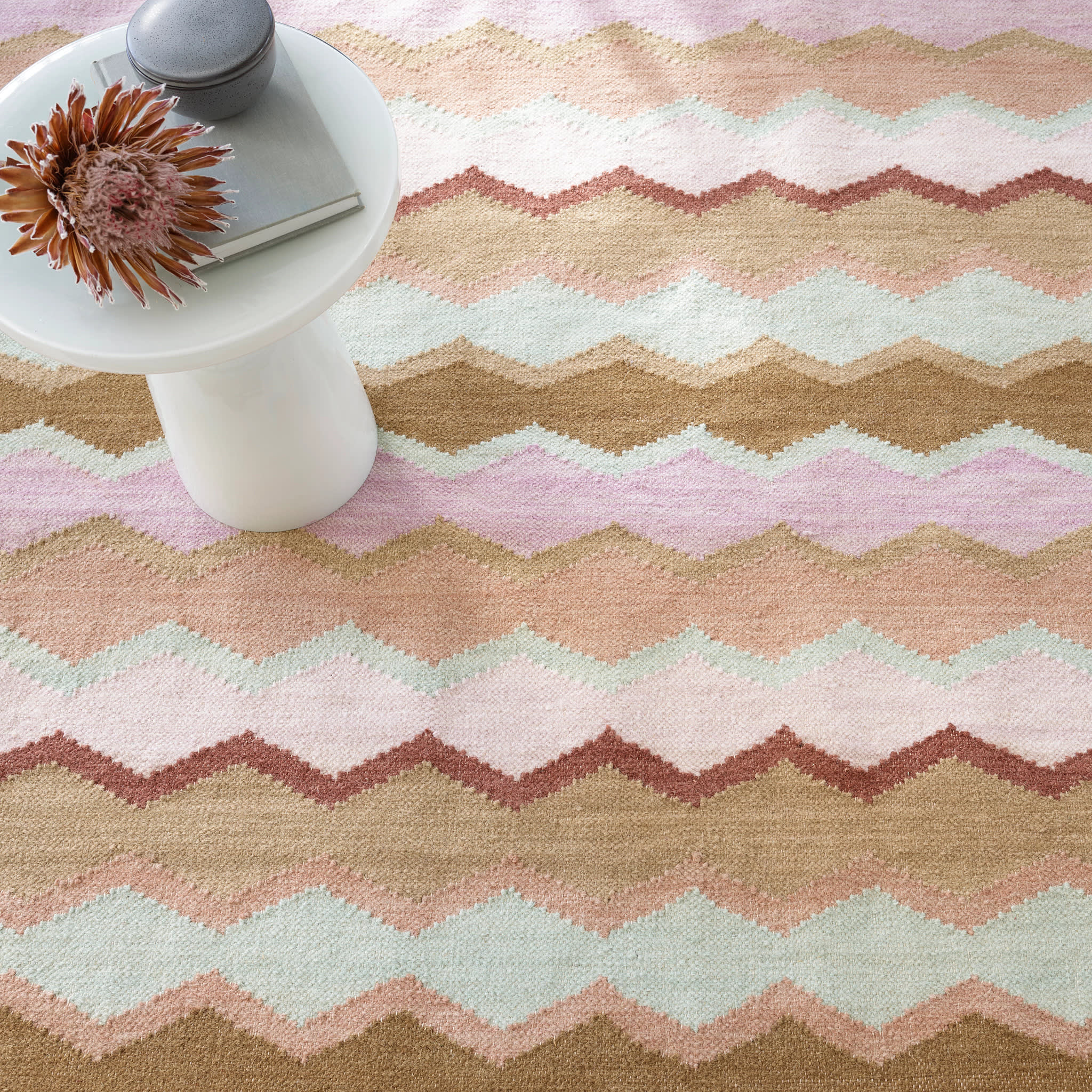 Safety Net Handwoven Wool Rug | Earth - Image 5