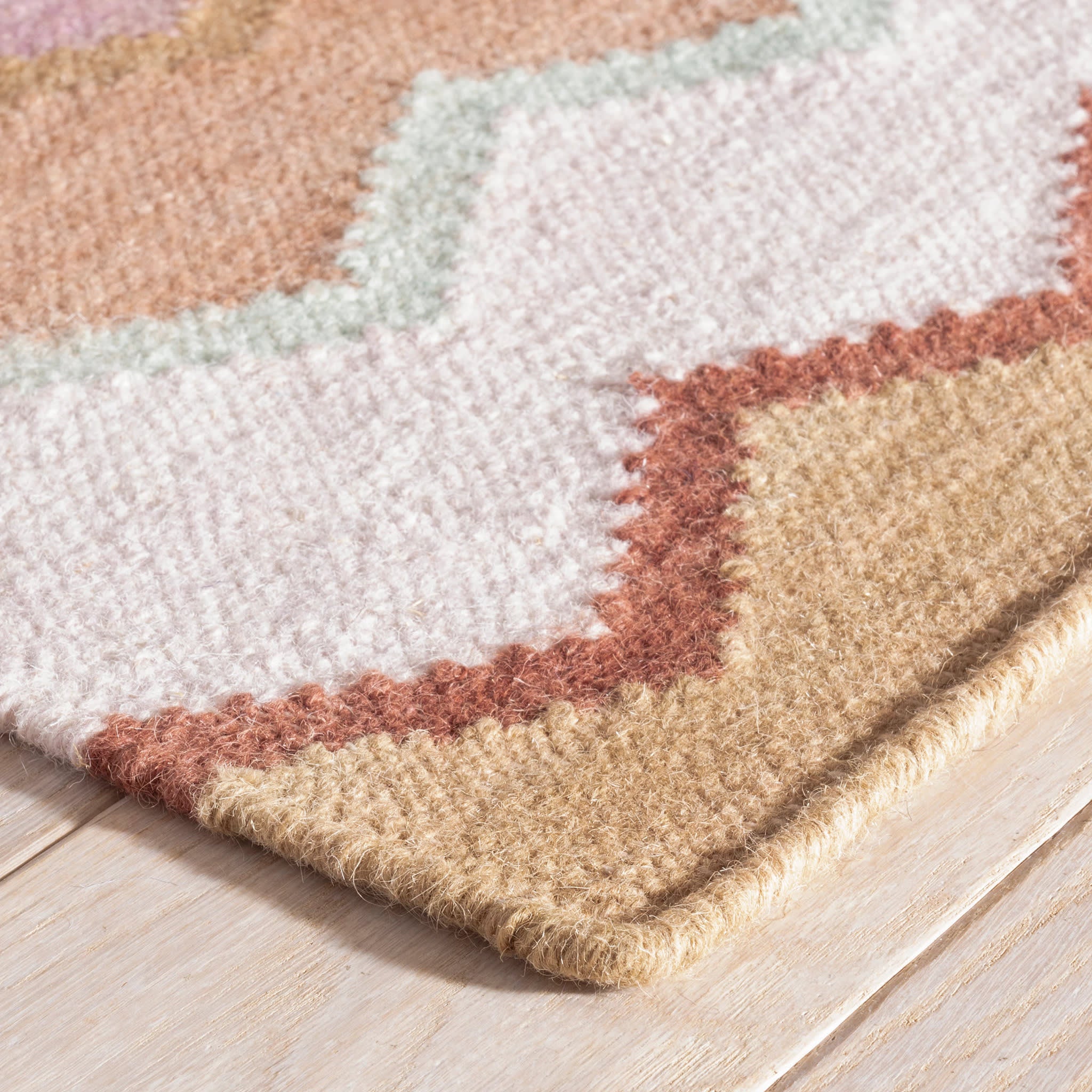 Safety Net Handwoven Wool Rug | Earth - Image 6