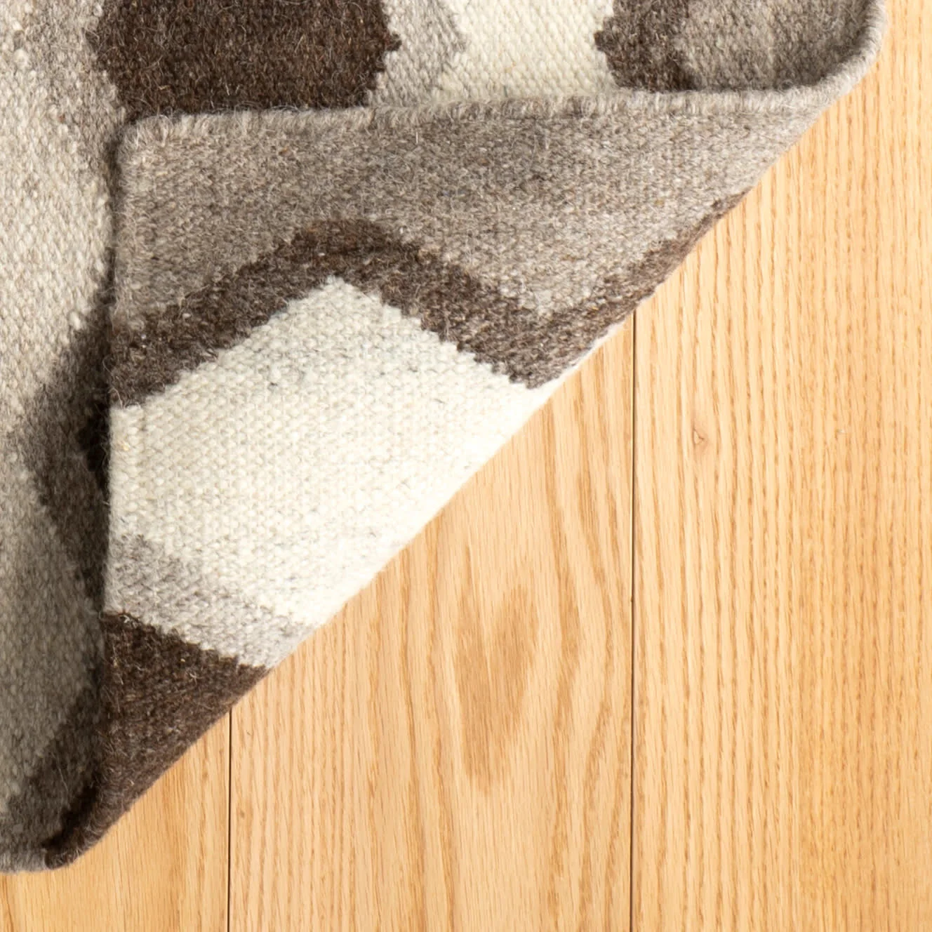 Safety Net Handwoven Wool Rug | Neutral - Image 6