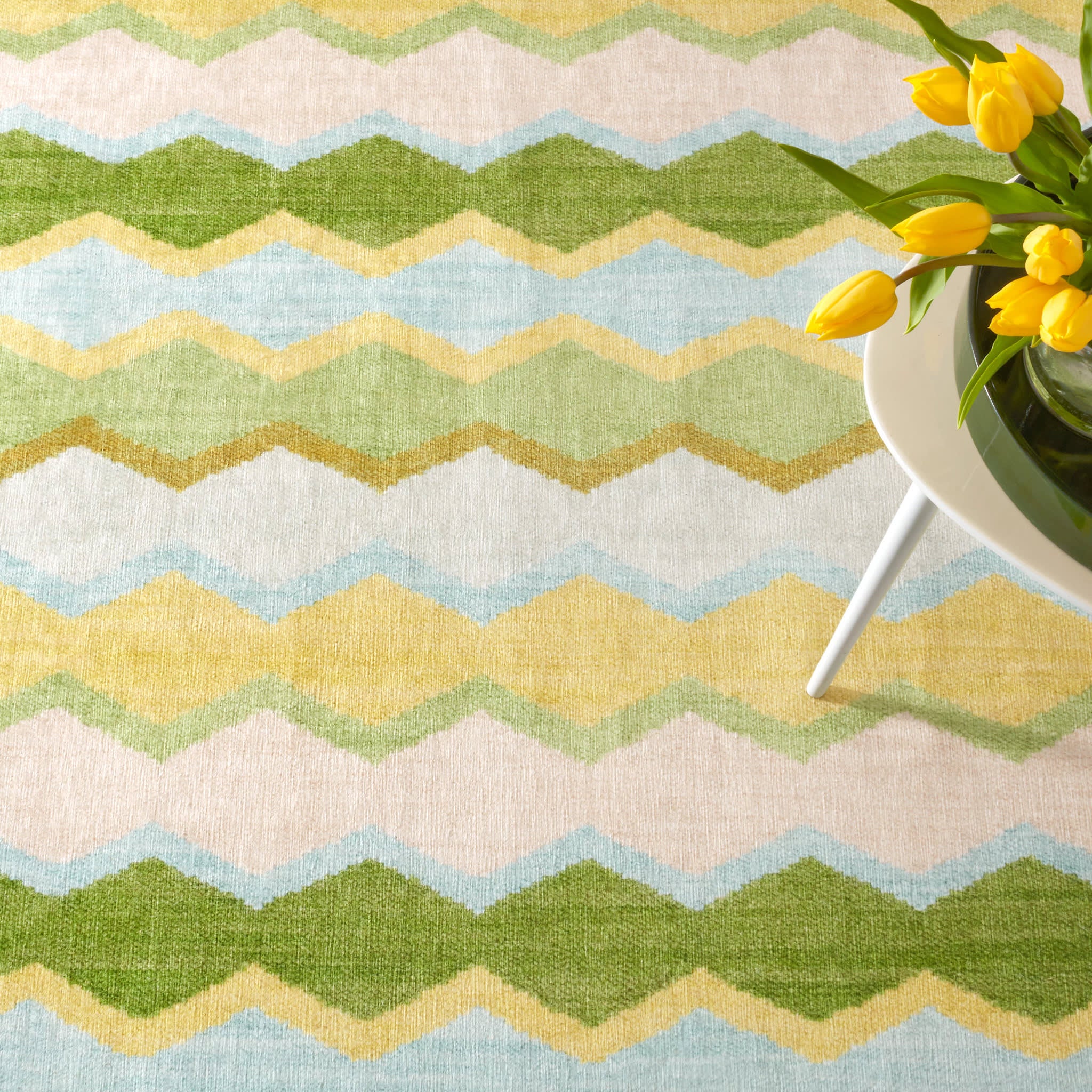 Safety Net Machine Washable Rug | Green - Image 4