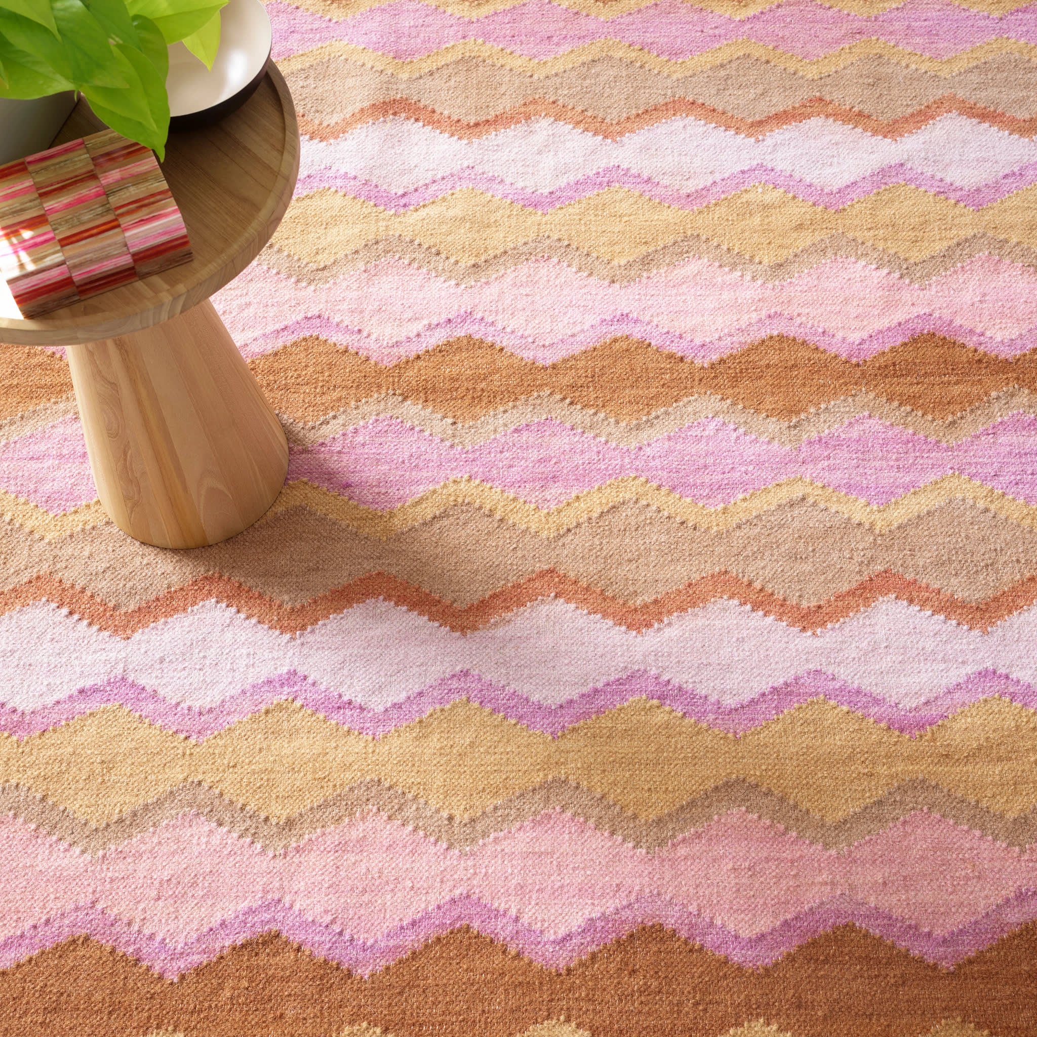 Safety Net Handwoven Wool Rug | Spice - Image 3