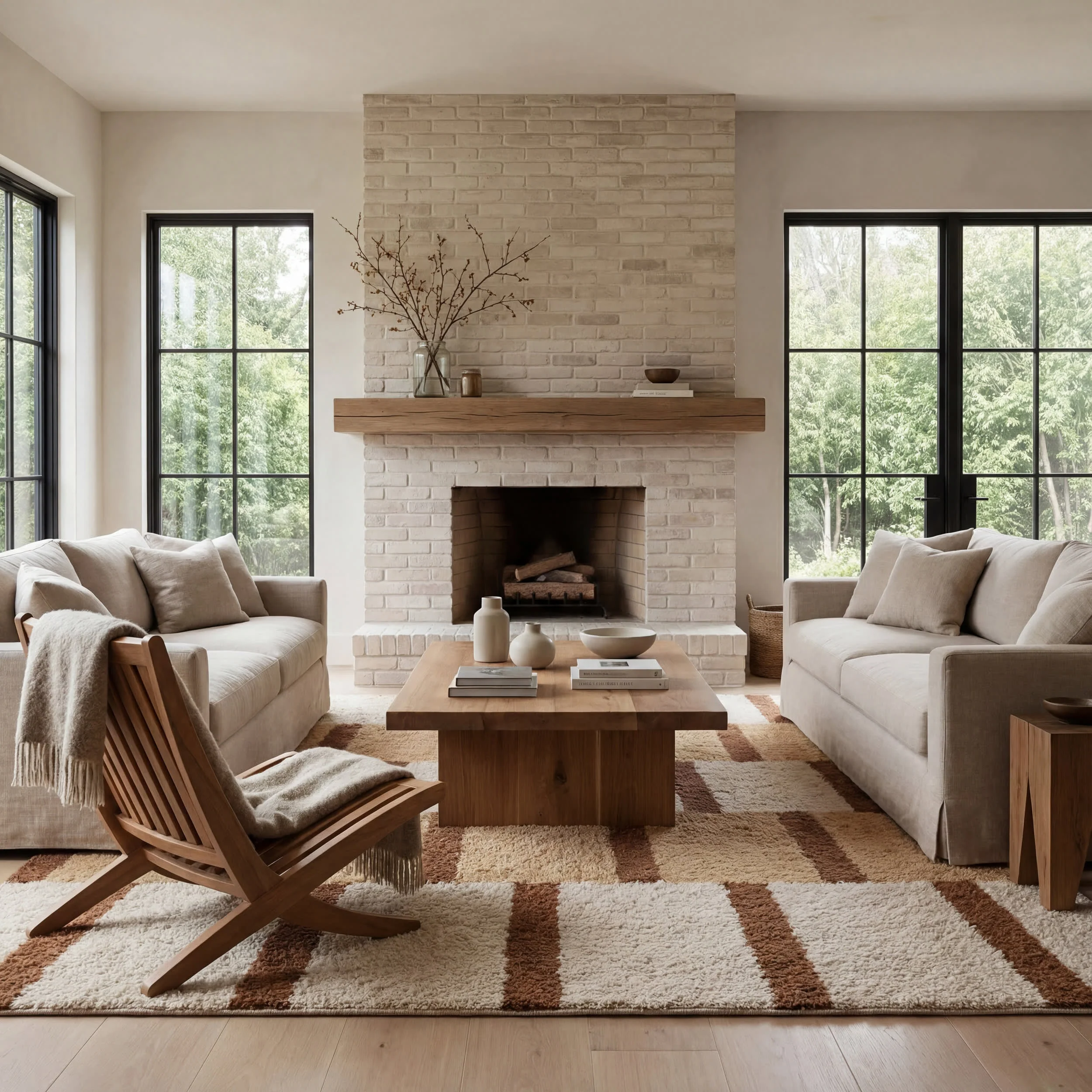 Saga Geometric Rug | Amber - Image 2