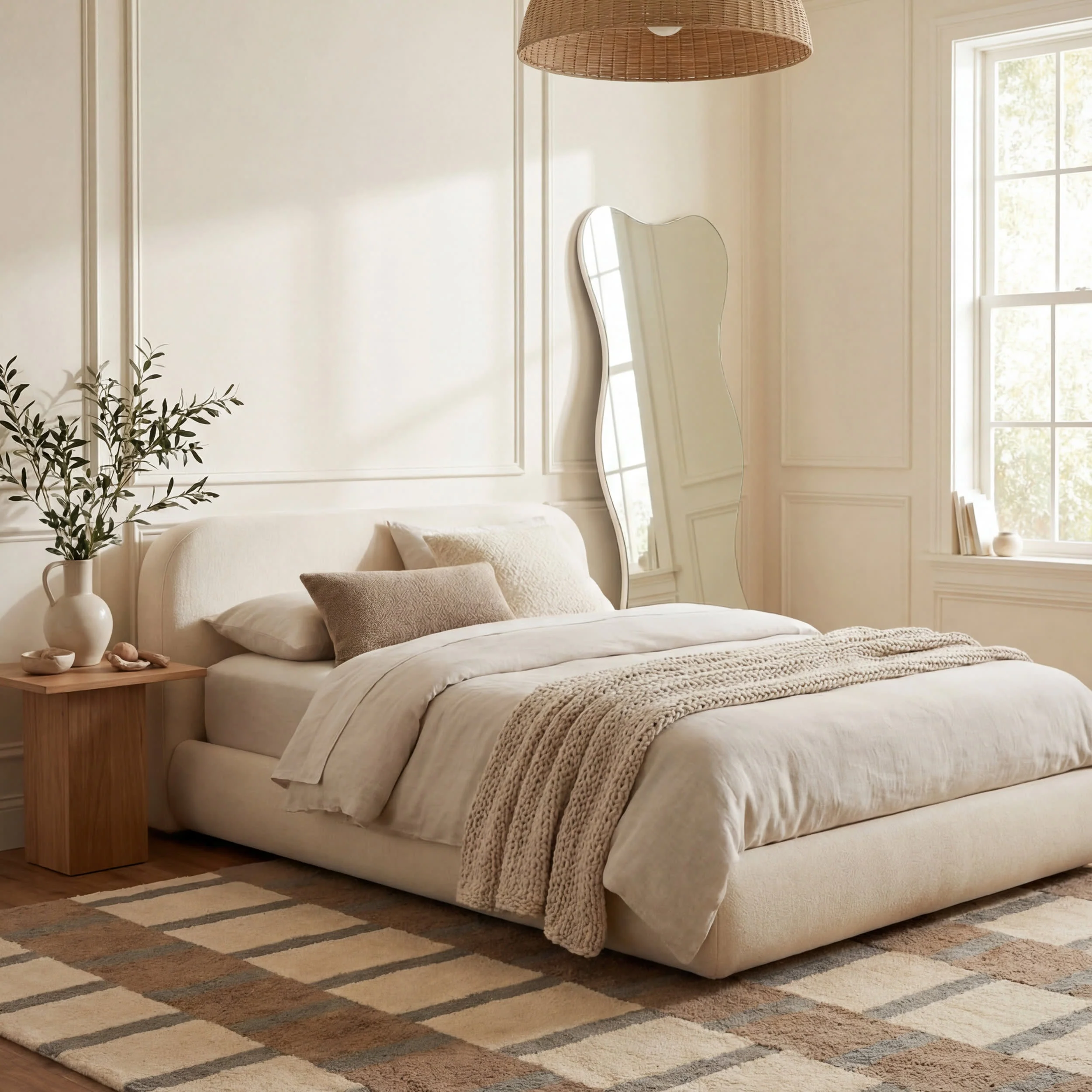 Saga Geometric Rug | Slate Blue - Image 3