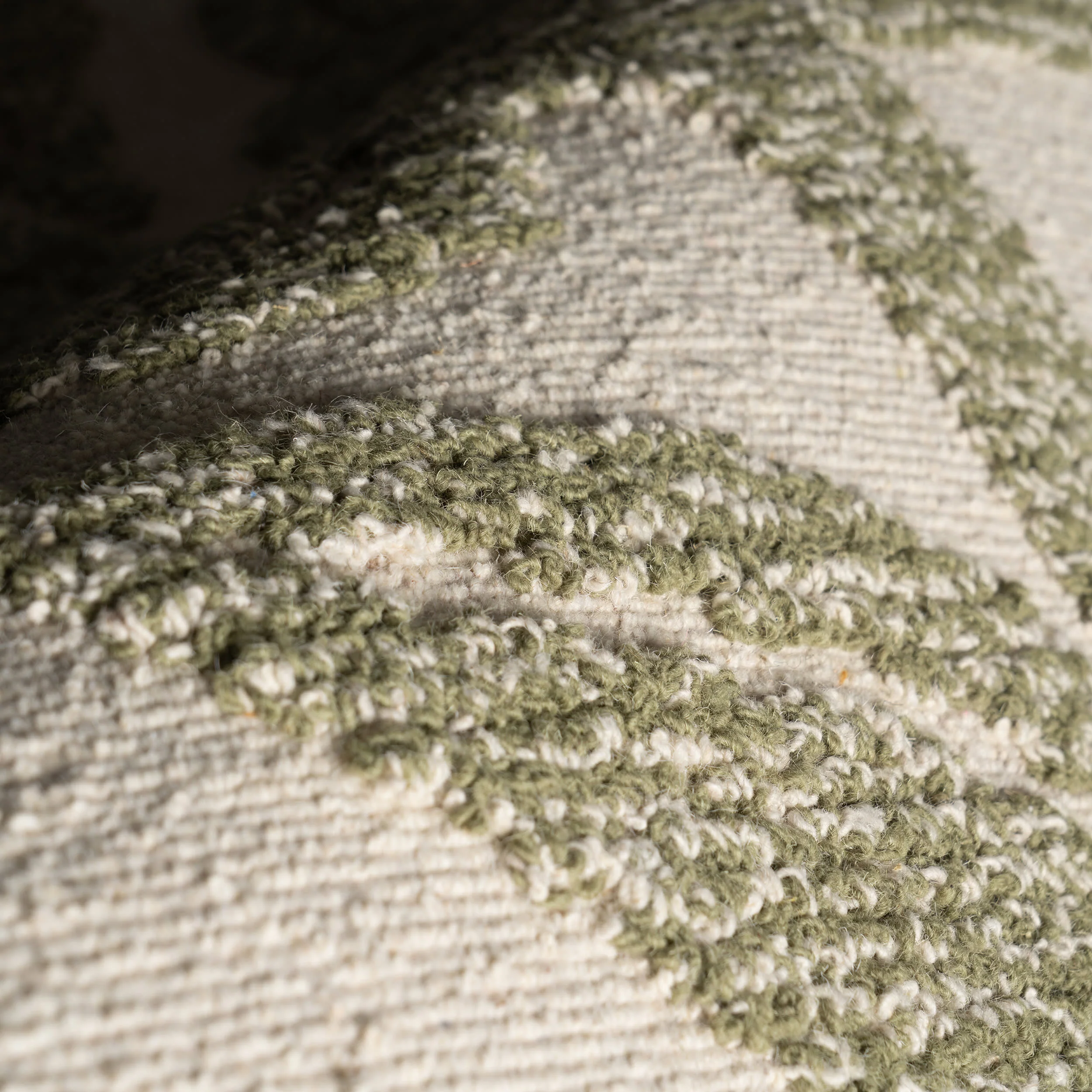 Sage Bohemian Floral Wool Rug | Green - Image 3