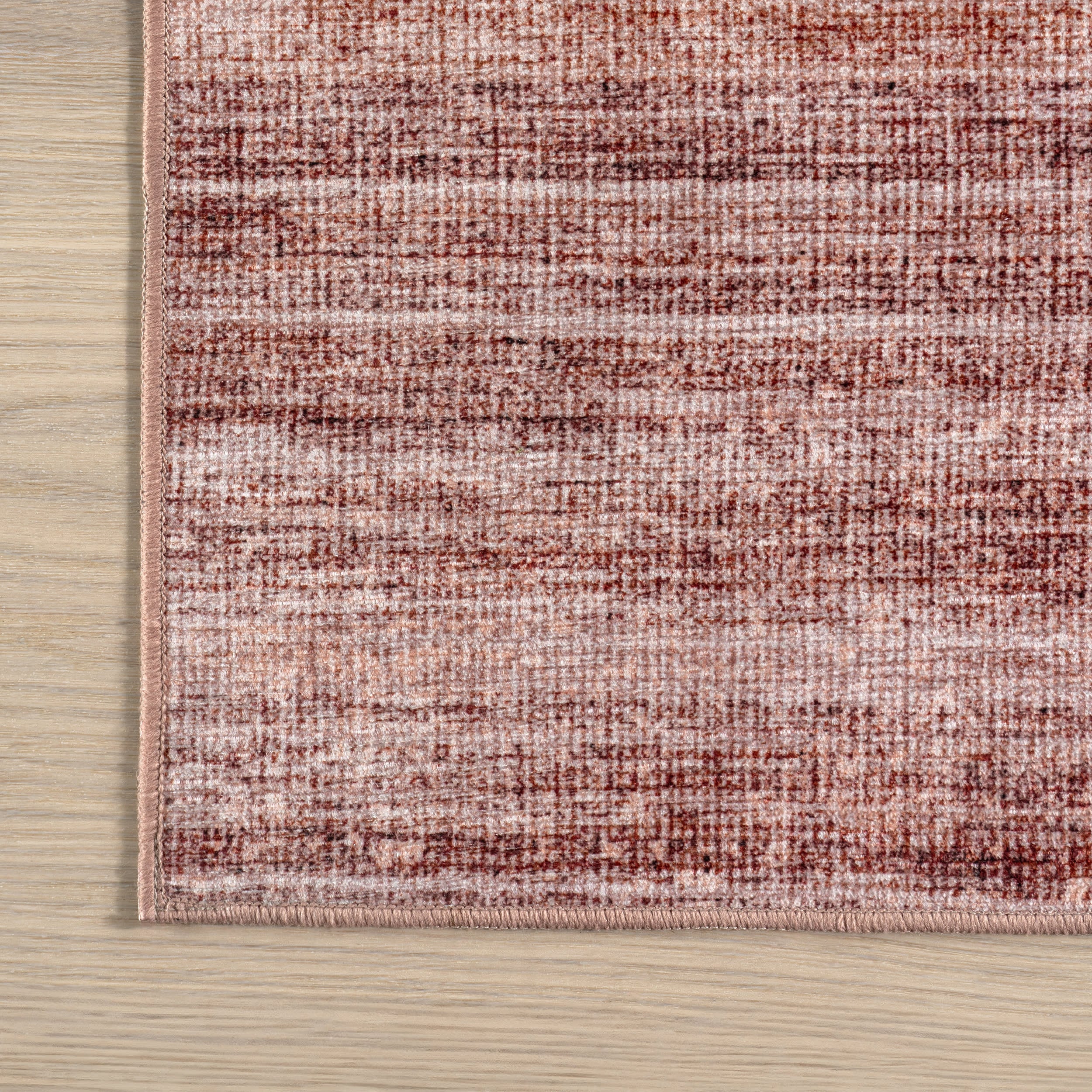 Sagebrush Geometric Spill Proof Washable Rug | Blush - Image 4