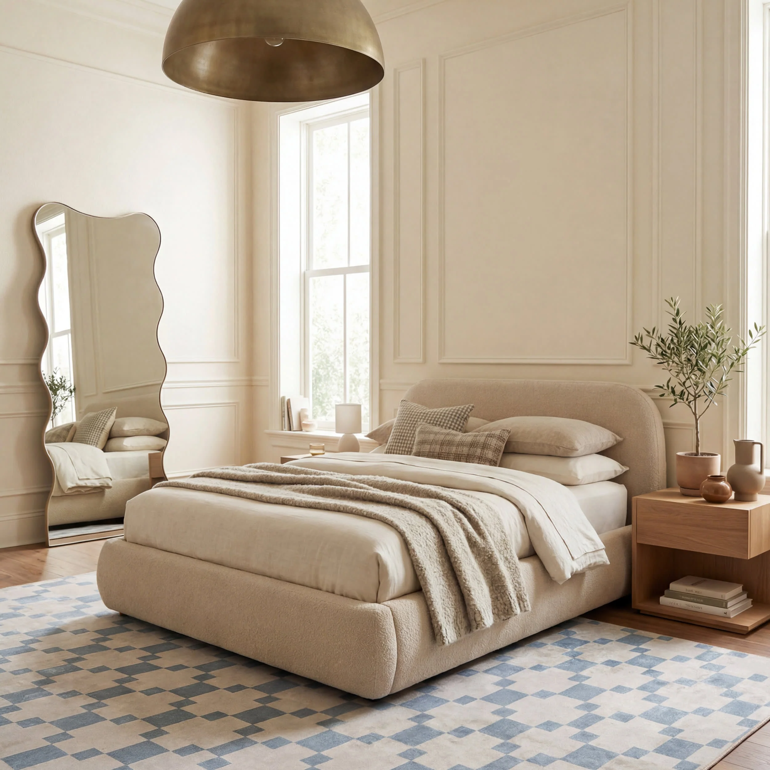 Saguara Southwestern Geometric Washable Rug | Blue - Image 10