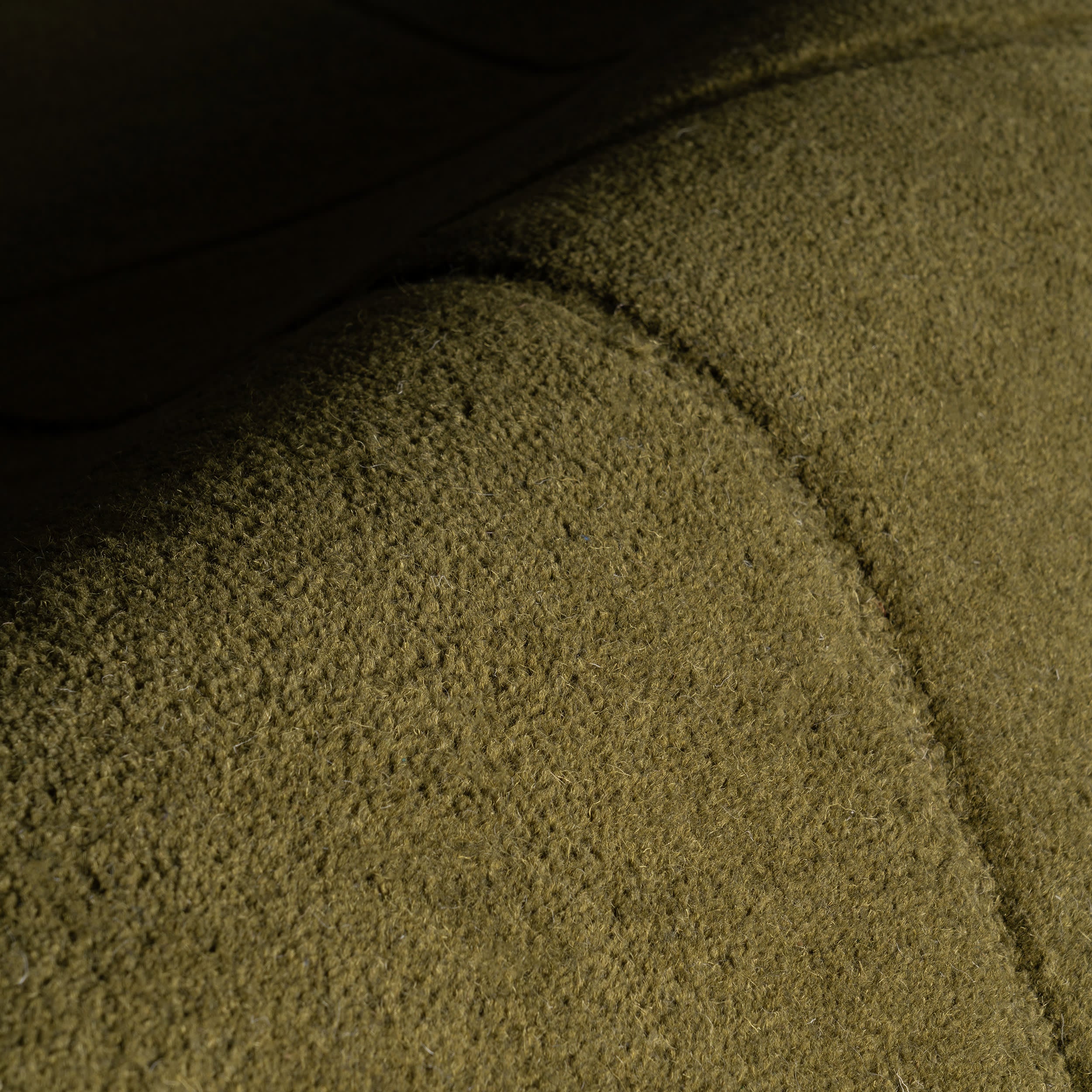 Sahar Solid Modern Wool Rug | Green - Image 4