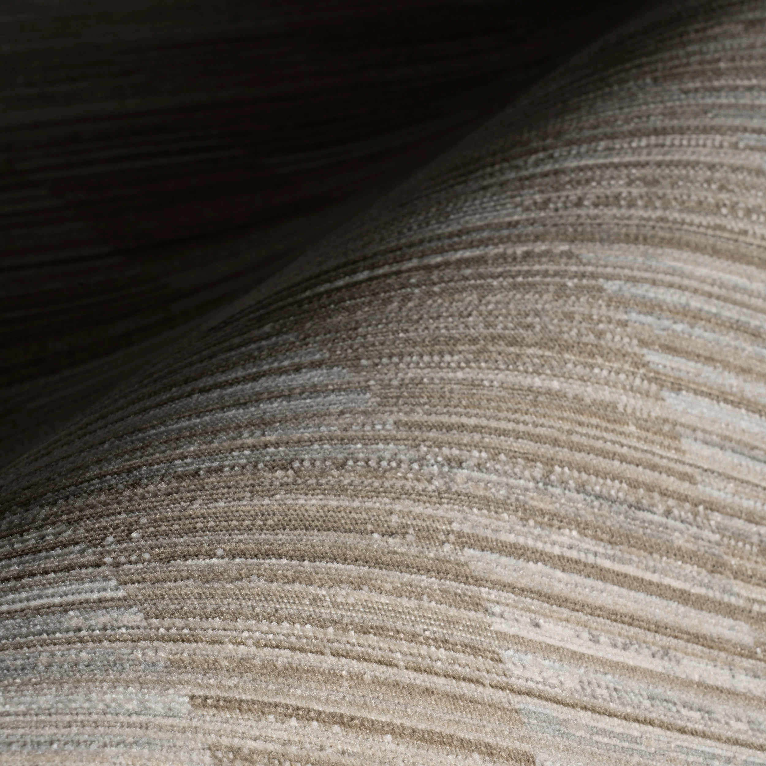Sahari Modern Woven Striped Indoor/Outdoor Washable Rug | Brown - Image 3