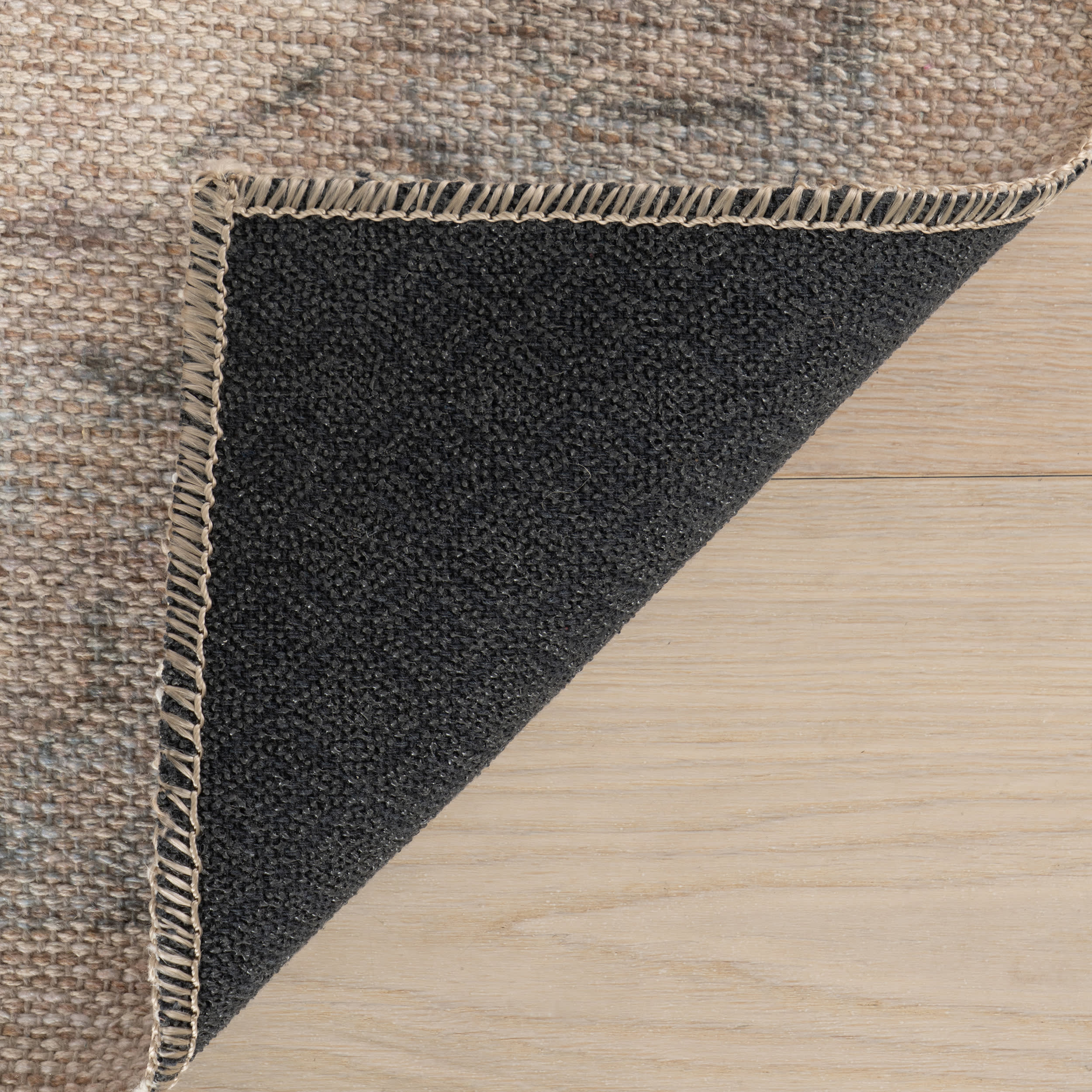 Sahi Traditional Diamond Washable Rug | Blue - Image 8