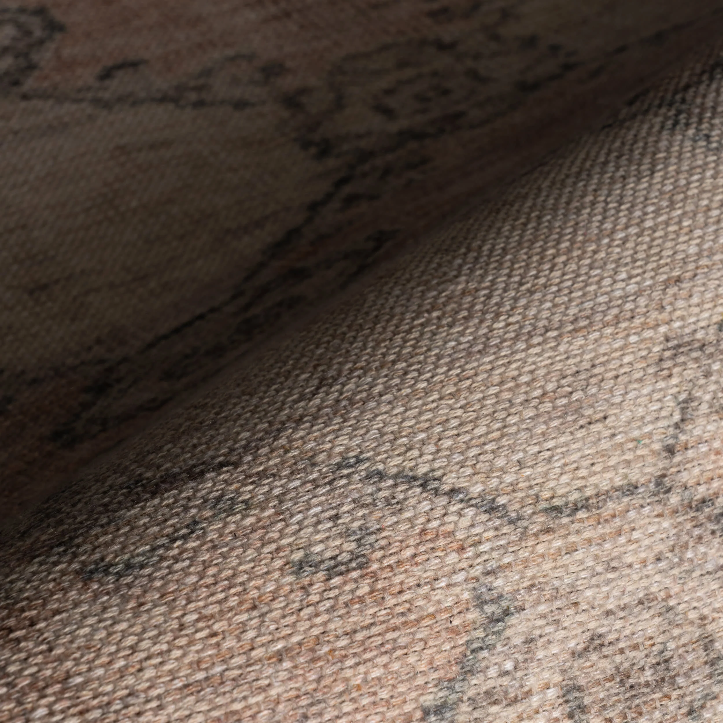 Sahi Traditional Diamond Washable Rug | Peach - Image 3