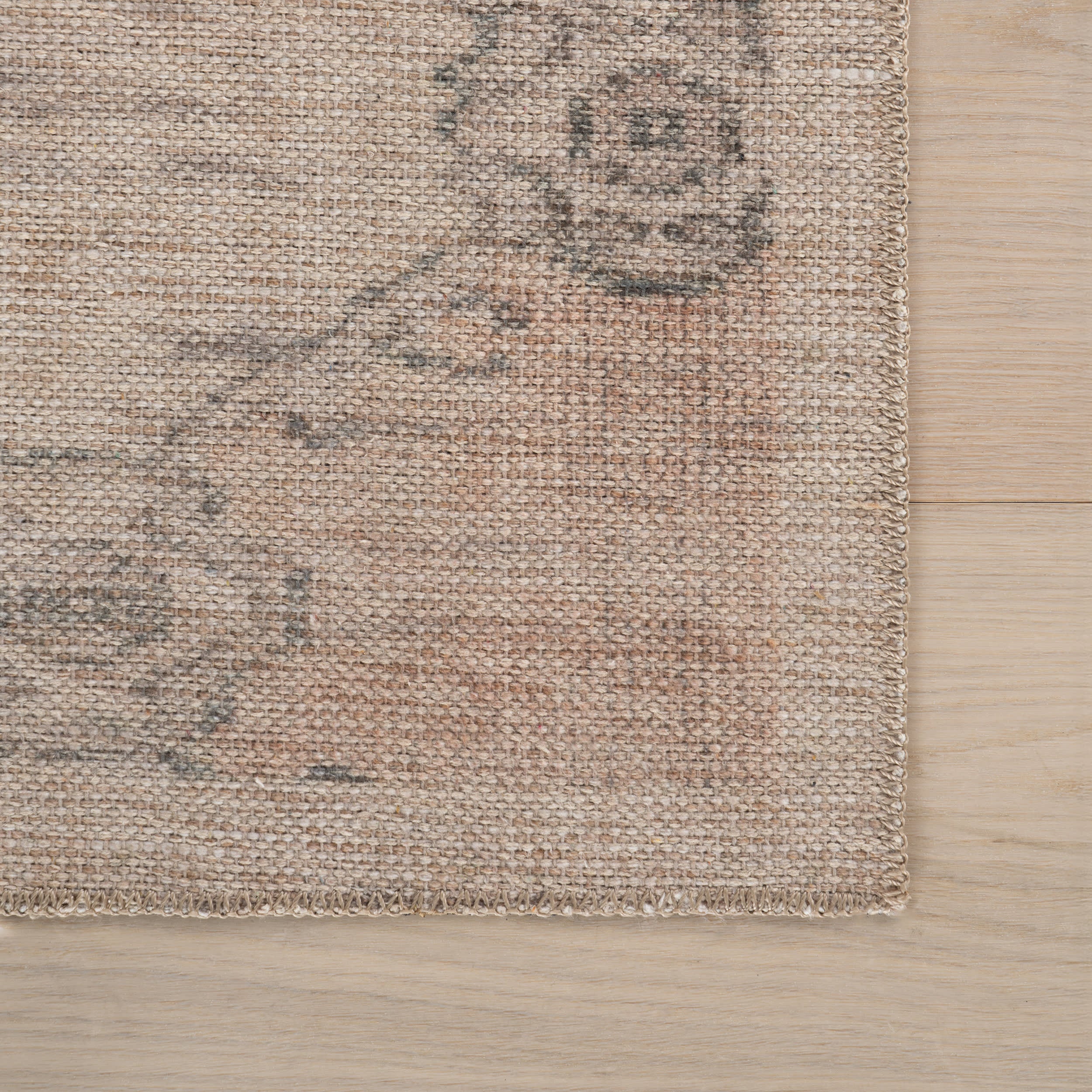 Sahi Traditional Diamond Washable Rug | Peach - Image 4