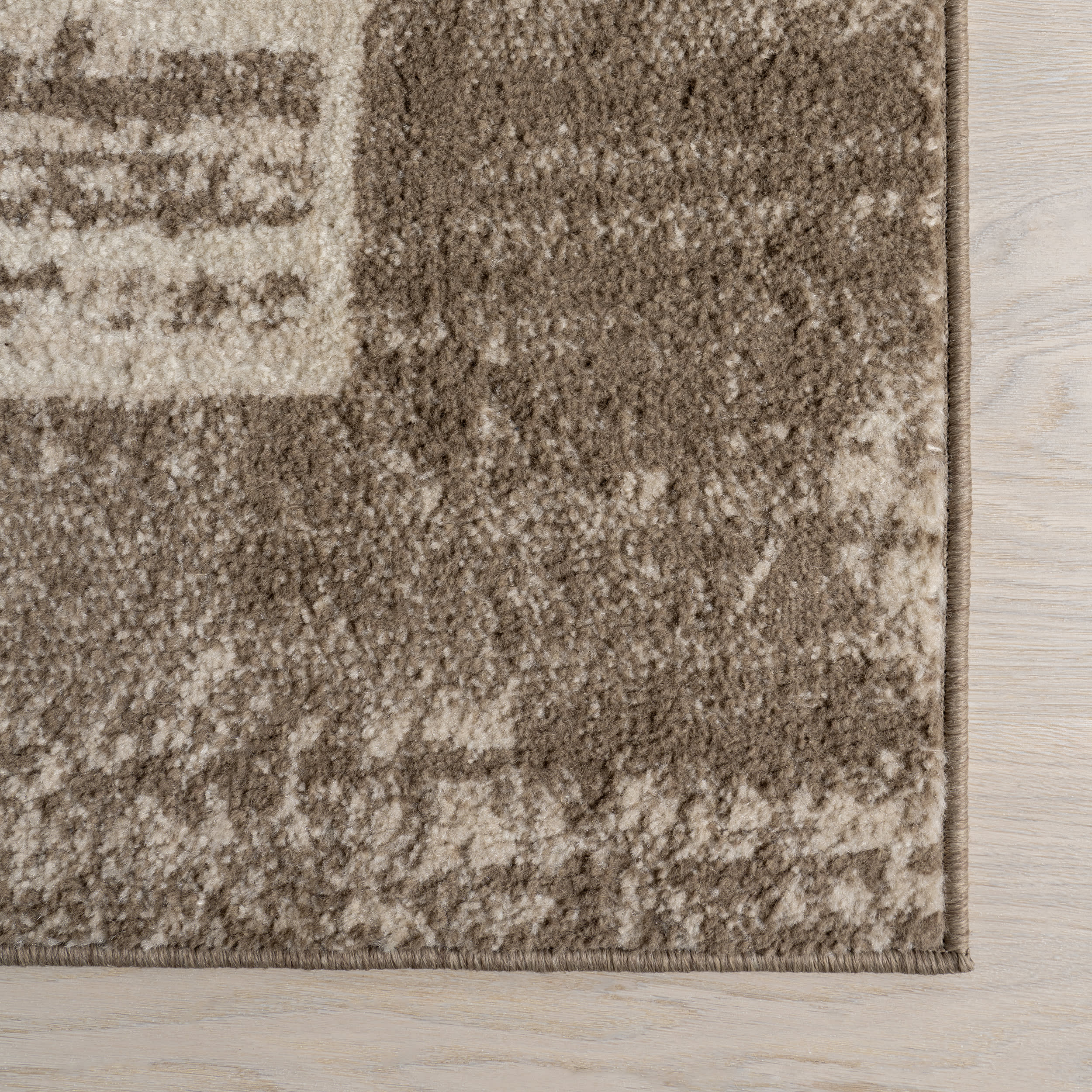 Saida Bordered Rug | Brown - Image 4