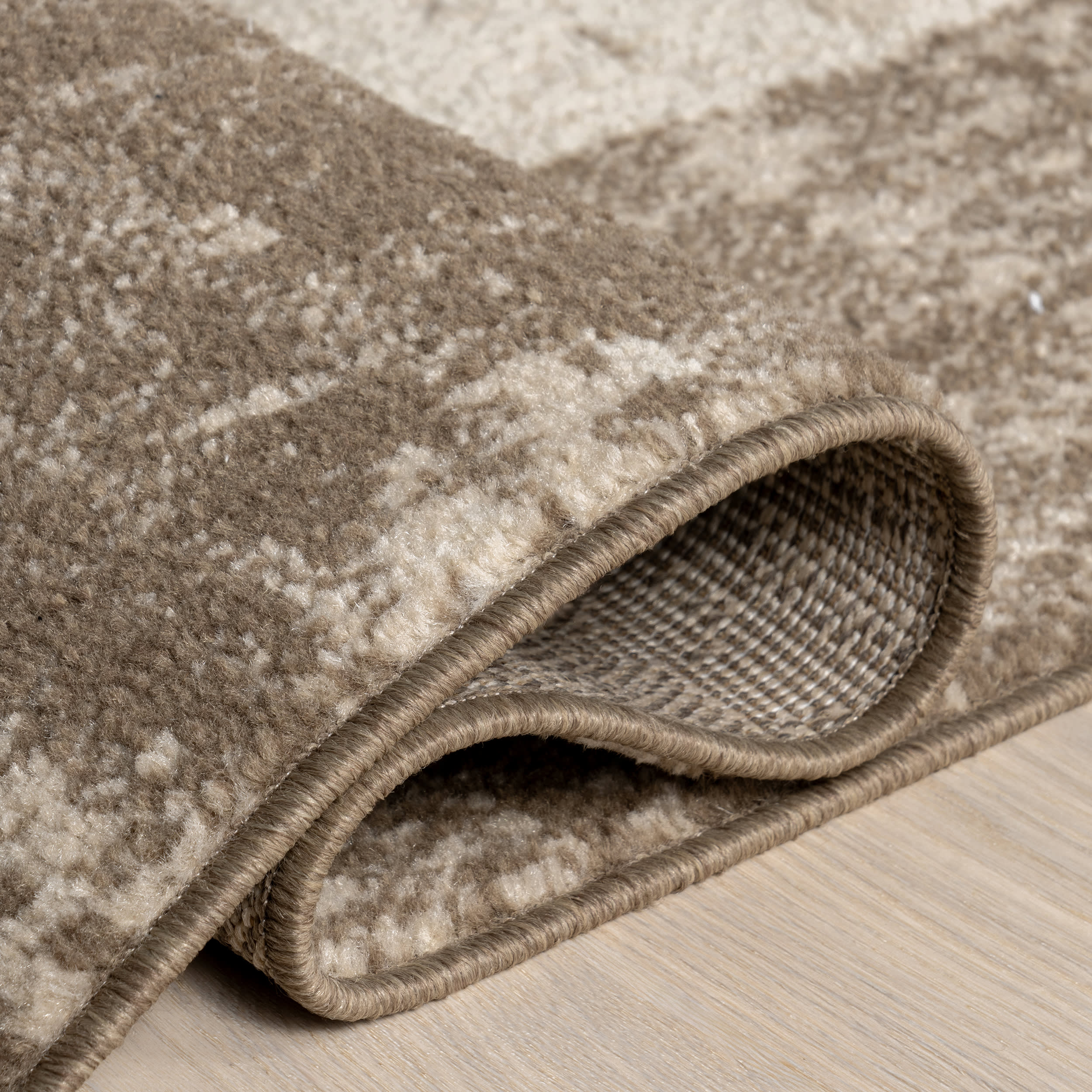 Saida Bordered Rug | Brown - Image 9