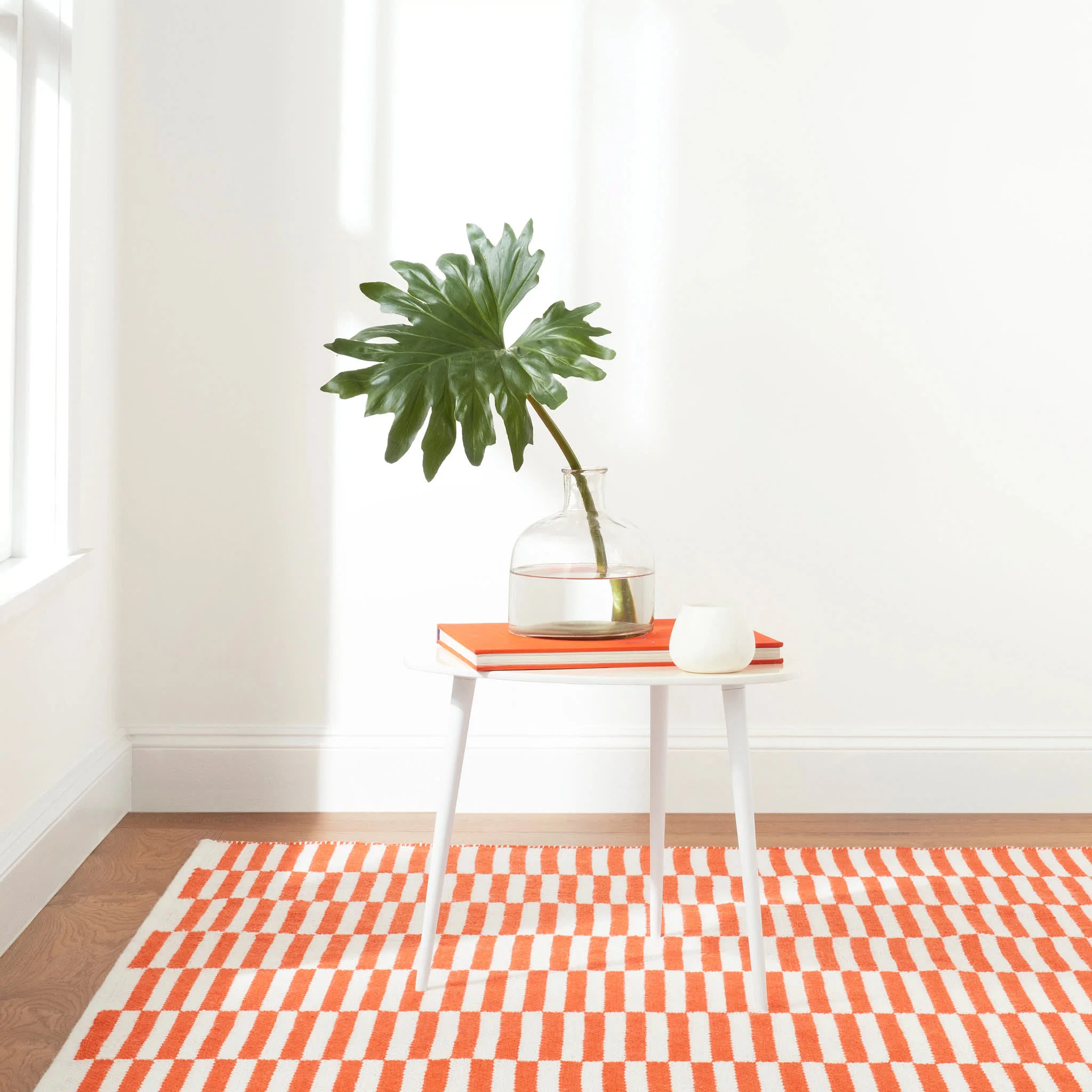 Sailing Stripe Handwoven Indoor/Outdoor Rug | Tangerine - Image 4