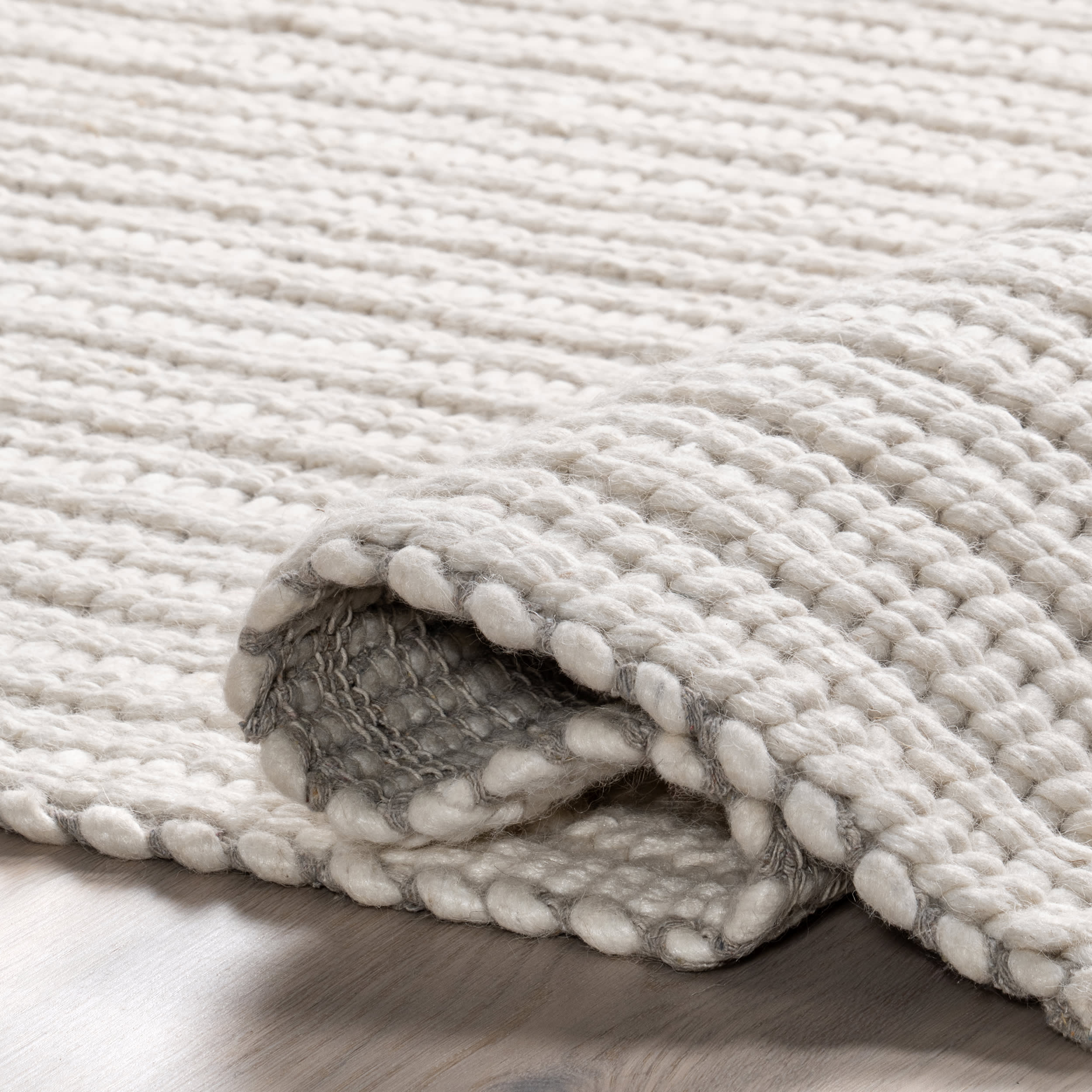 Sailor Handwoven Striped Rug | Ivory - Image 8