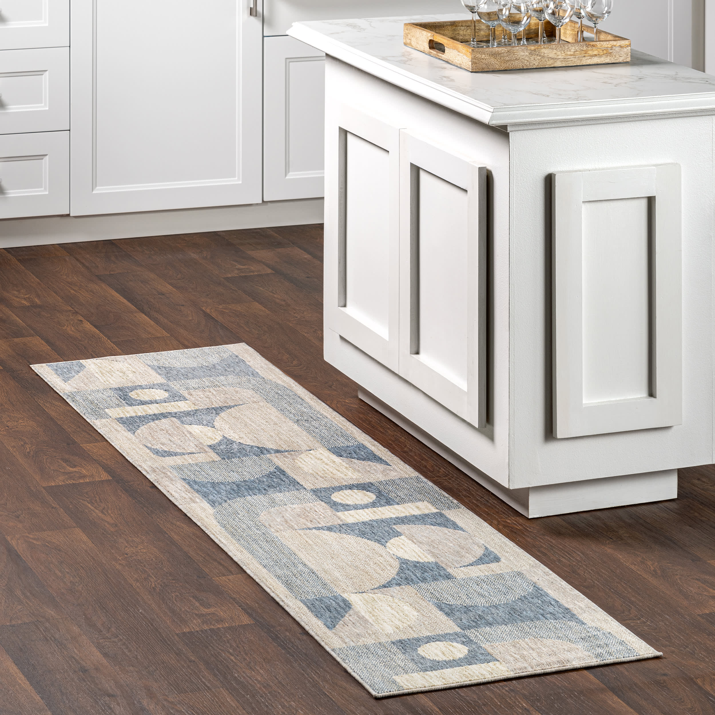 Salia Renewed Moons Rug | Blue - Image 2