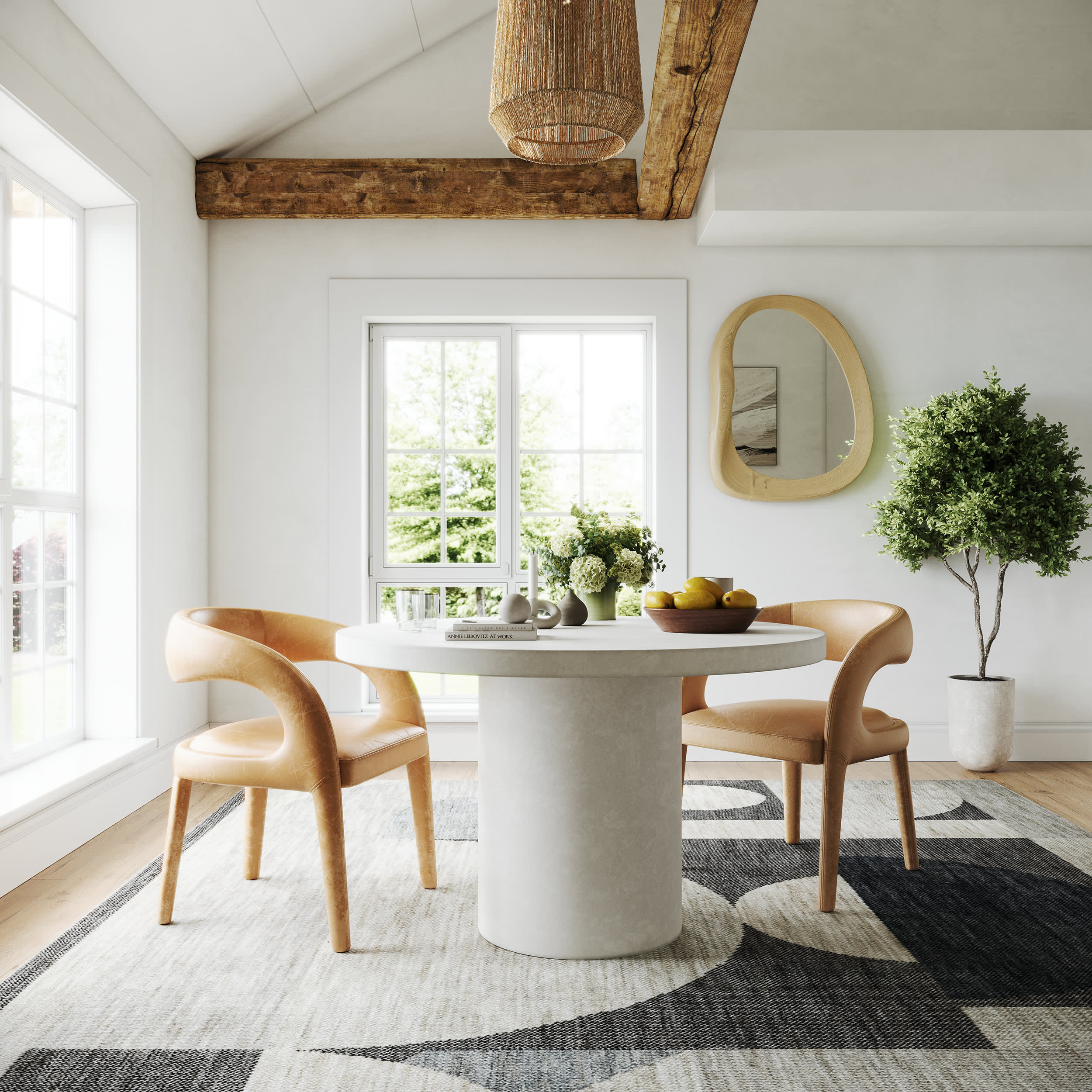 Salia Renewed Moons Rug | Grey - Image 2