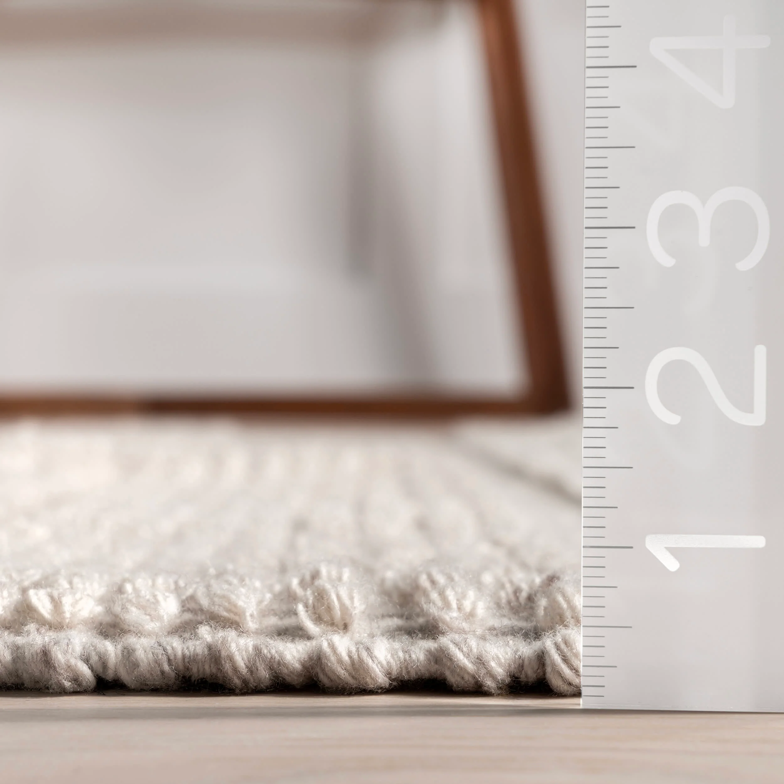 Samba Textured Cotton-Blend Rug | Cream - Image 4