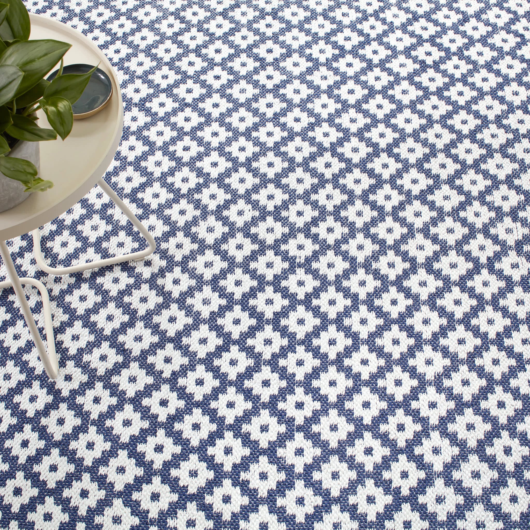 Samode Handwoven Indoor/Outdoor Rug | Navy - Image 3