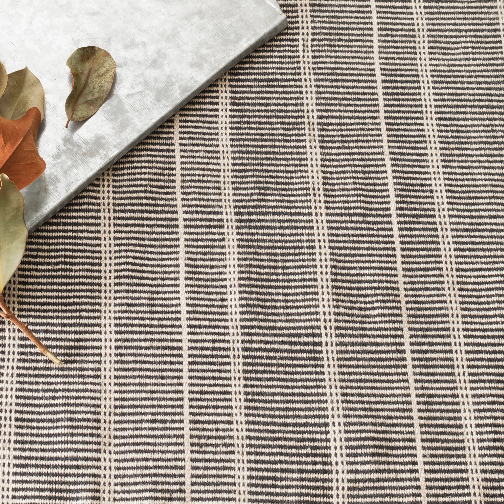 Samson Handwoven Indoor/Outdoor Custom Rug by Bunny Williams | Black - Image 5