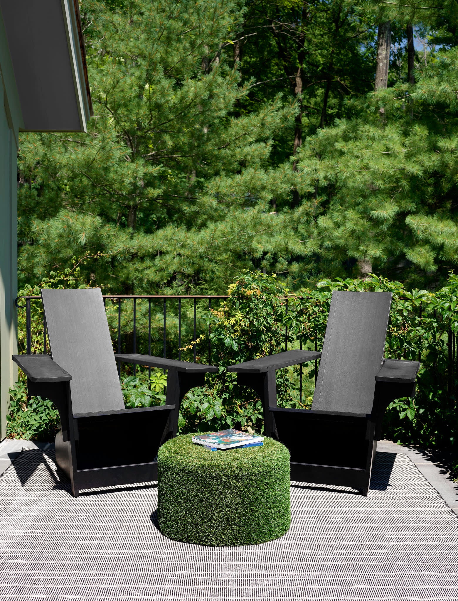 Samson Handwoven Indoor/Outdoor Custom Rug by Bunny Williams | Black - Image 3
