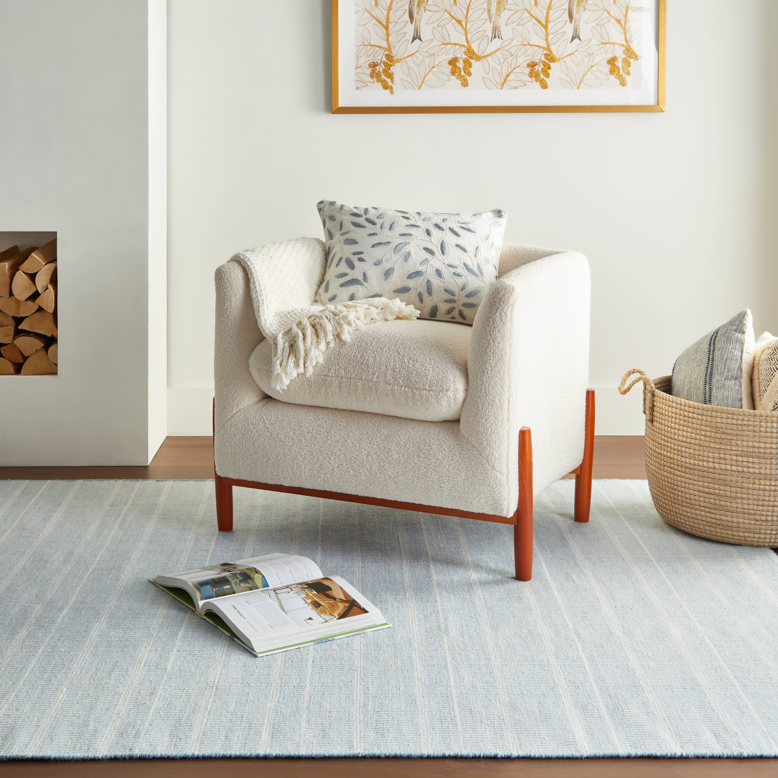 Samson Handwoven Indoor/Outdoor Custom Rug by Bunny Williams | Swedish Blue - Image 2