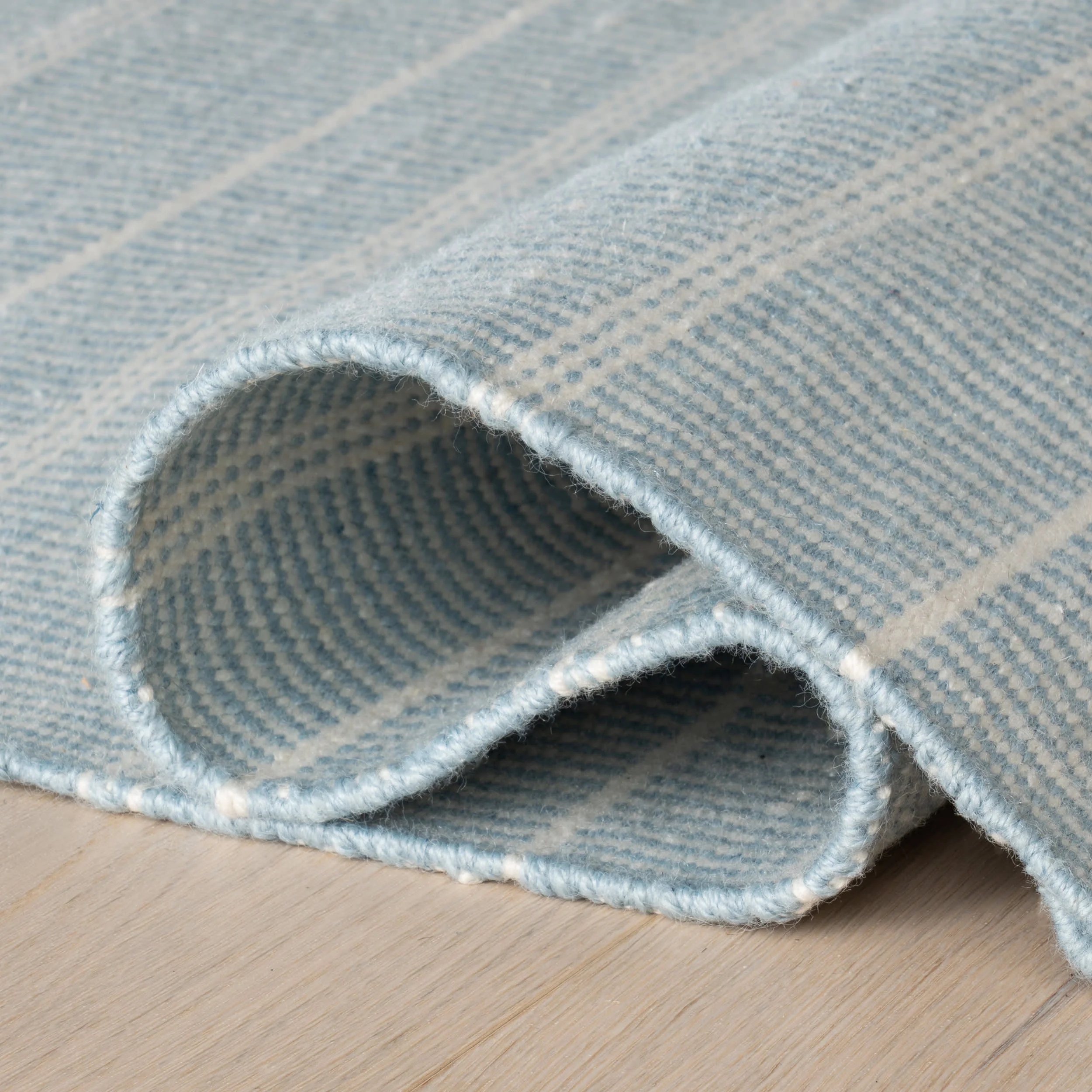 Samson Handwoven Indoor/Outdoor Custom Rug by Bunny Williams | Swedish Blue - Image 3