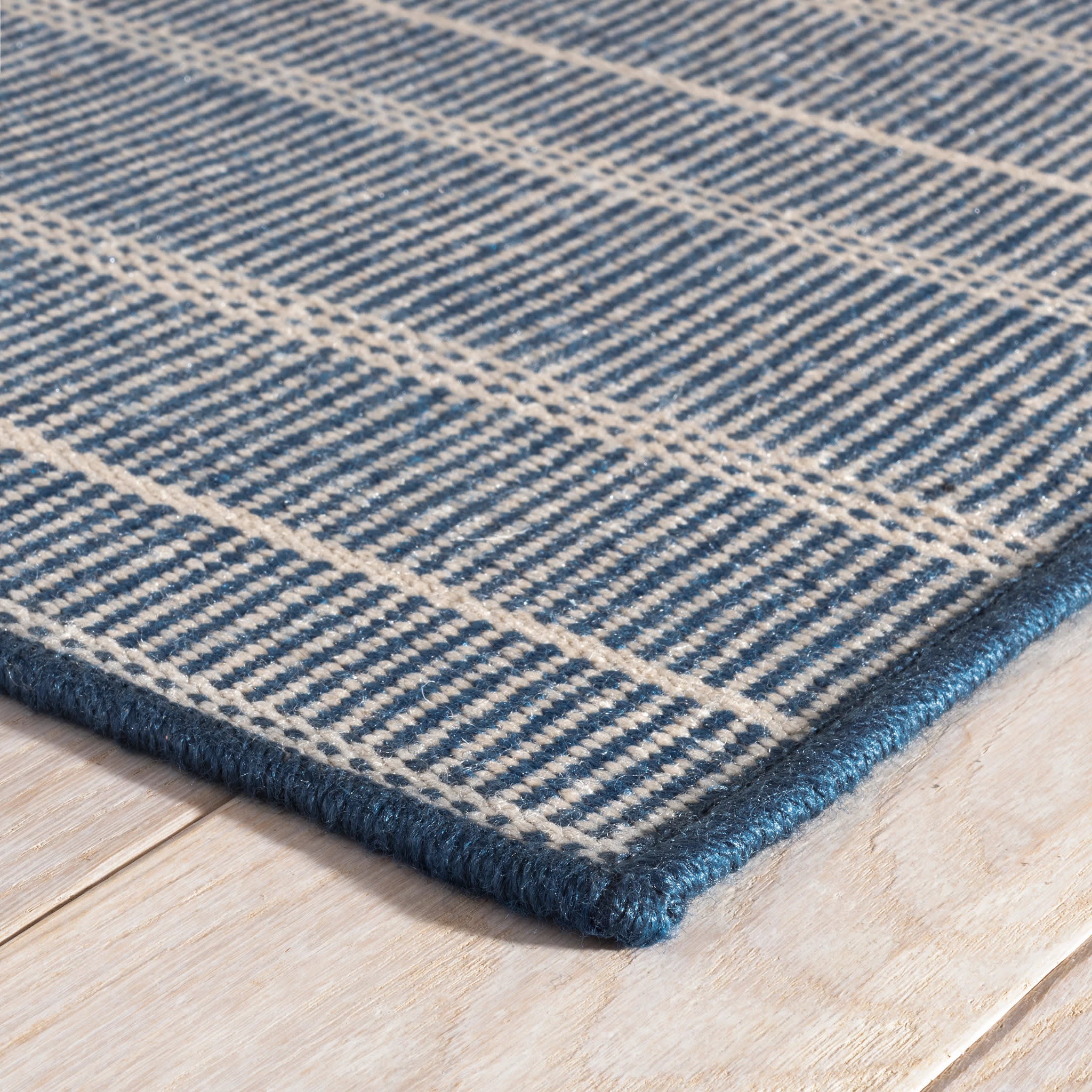 Samson Handwoven Indoor/Outdoor Custom Rug by Bunny Williams | Navy - Image 5