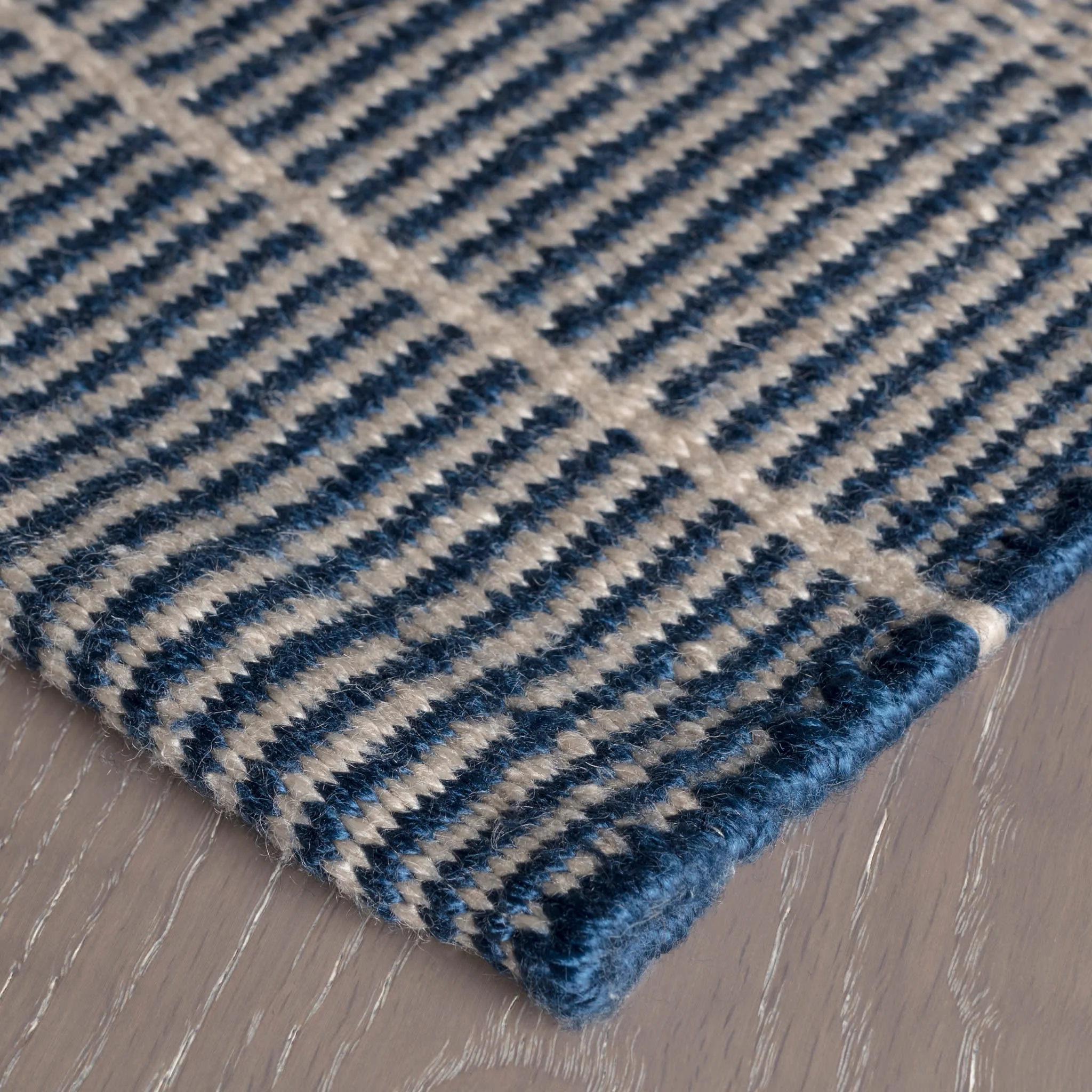 Samson Handwoven Indoor/Outdoor Custom Rug by Bunny Williams | Navy - Image 8