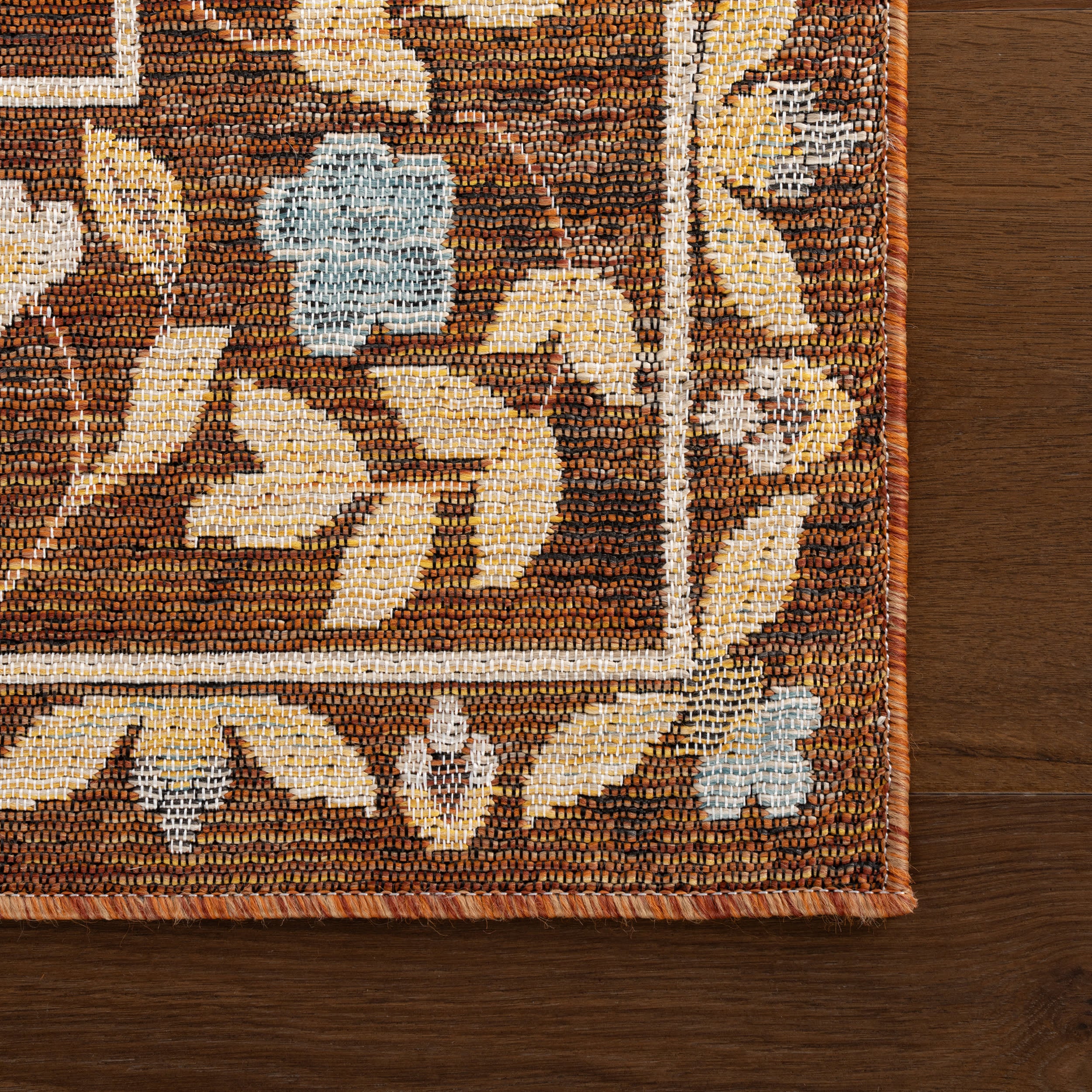 Sanaya Transitional Floral Indoor/Outdoor Rug | Brown - Image 4