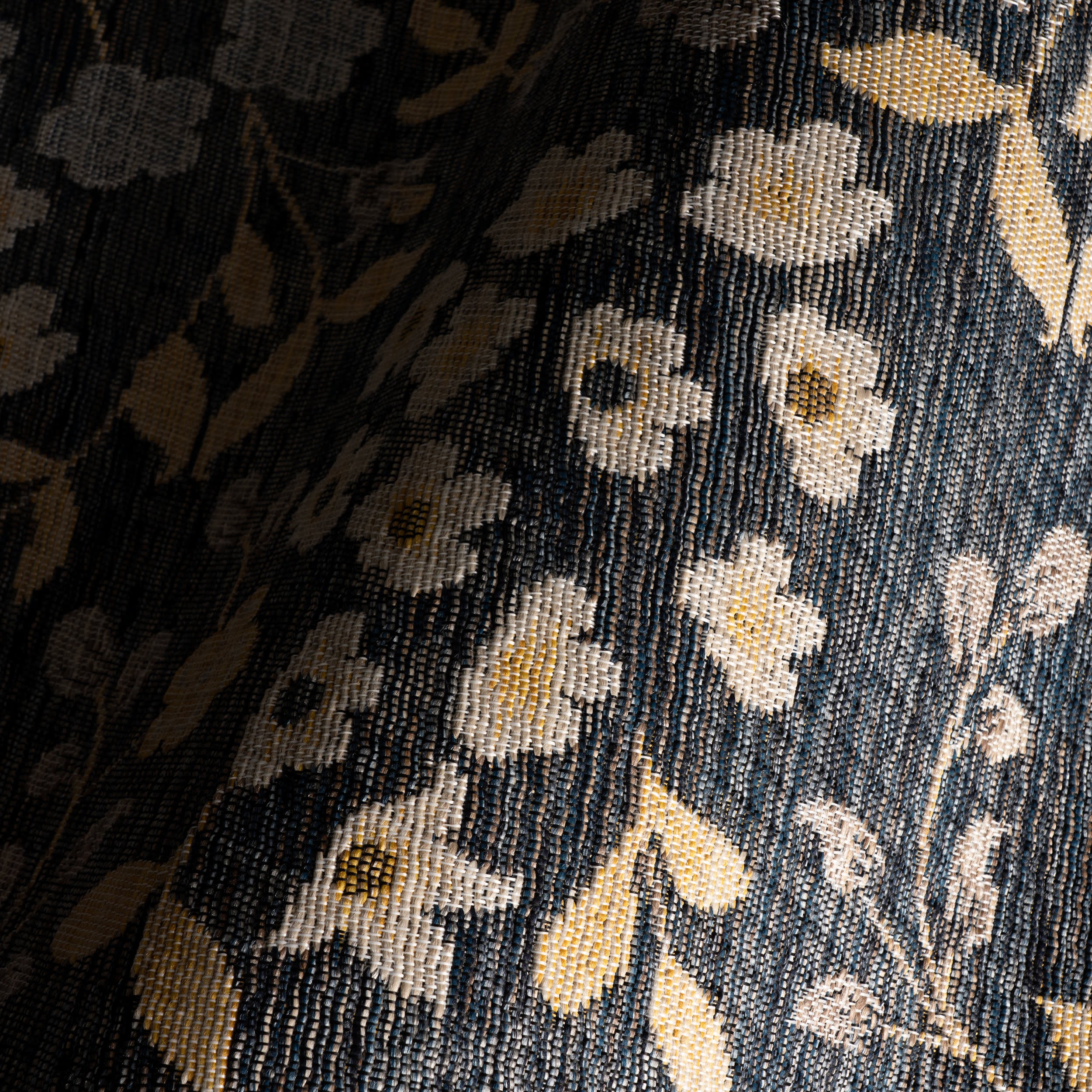Sanaya Transitional Floral Indoor/Outdoor Rug | Navy - Image 3