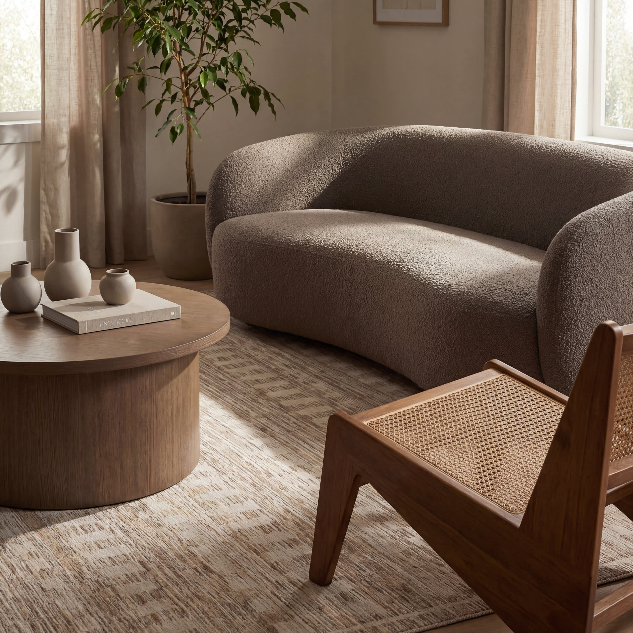 Sani Modern Southwestern Rug | Brown - Image 5